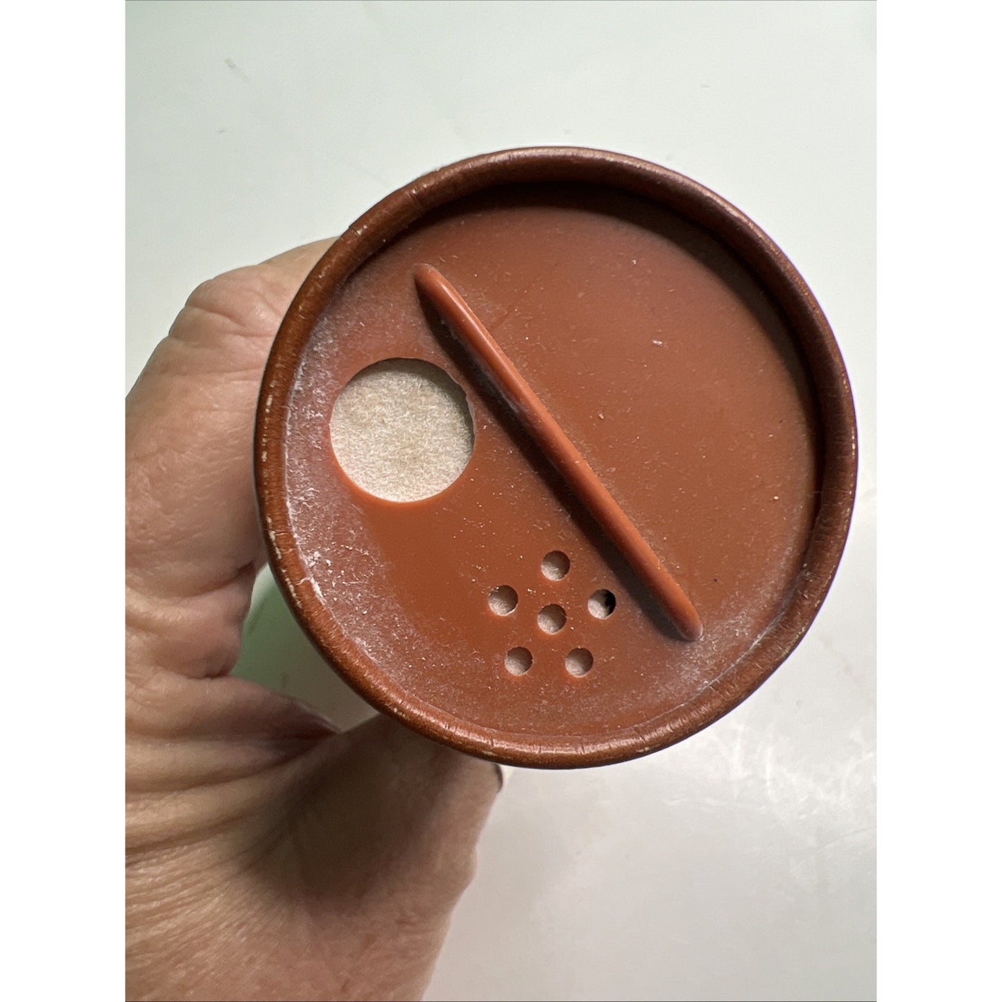 Vintage Avon Talc For Men Spicy Brown and Black Canister Original 3.5 oz