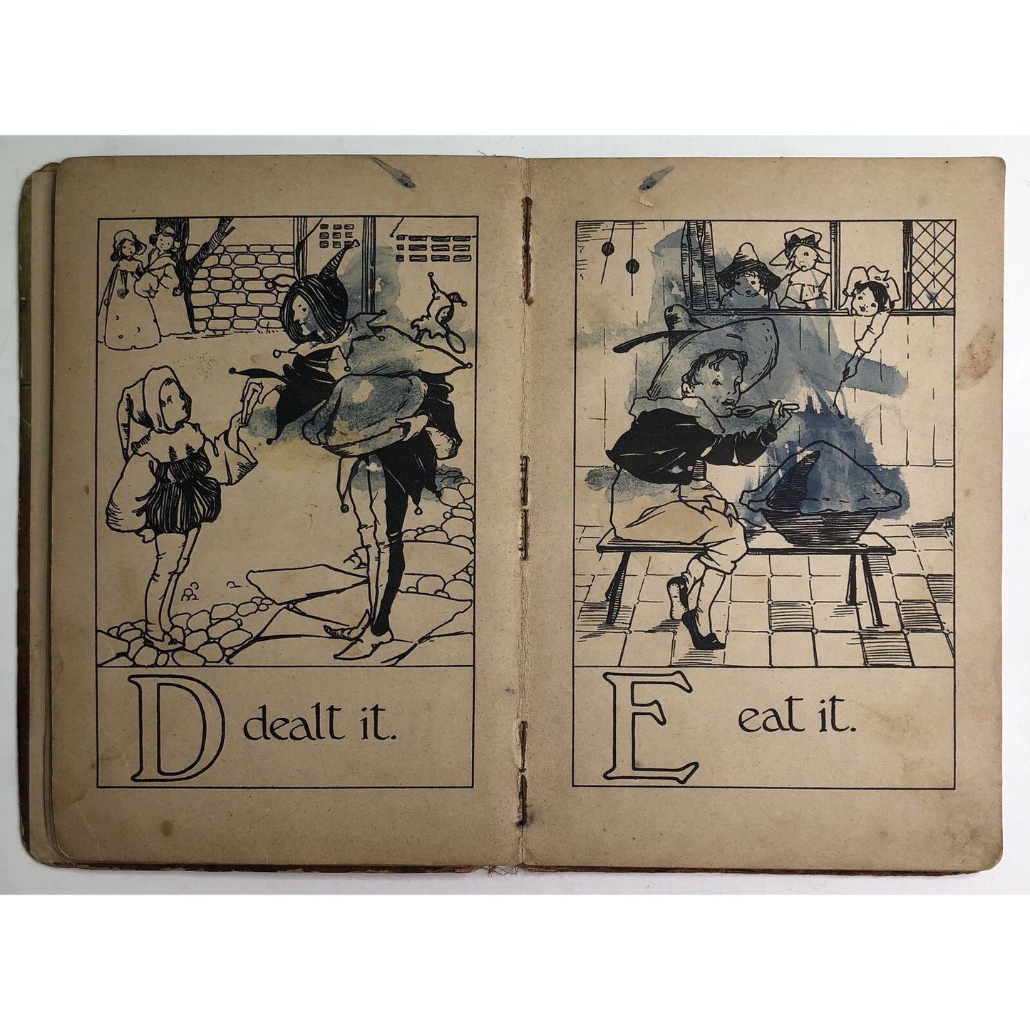 Antique WEE FOLKS’ ALPHABET by Bessie Hitch RARE As Is HTF