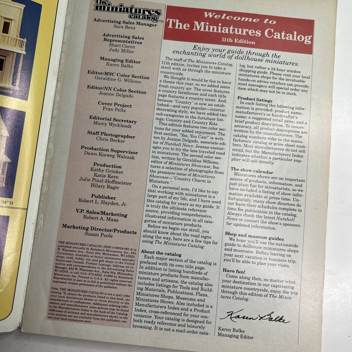 VTG 80s The Miniature Catalog 11th Edition Complete Guide For Enthusiasts