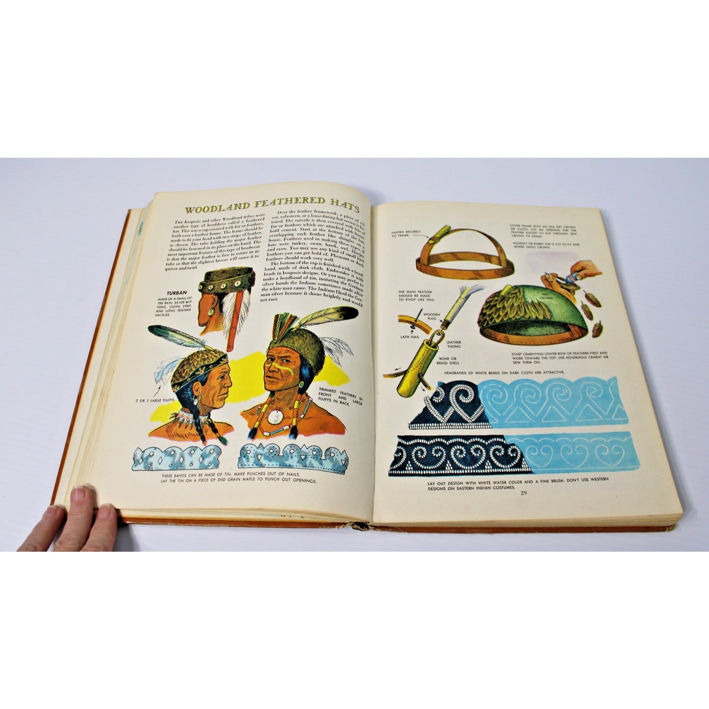 1962 The Golden Book of Indian Crafts and Lore by W. Ben Hunt, 15th Printing HC