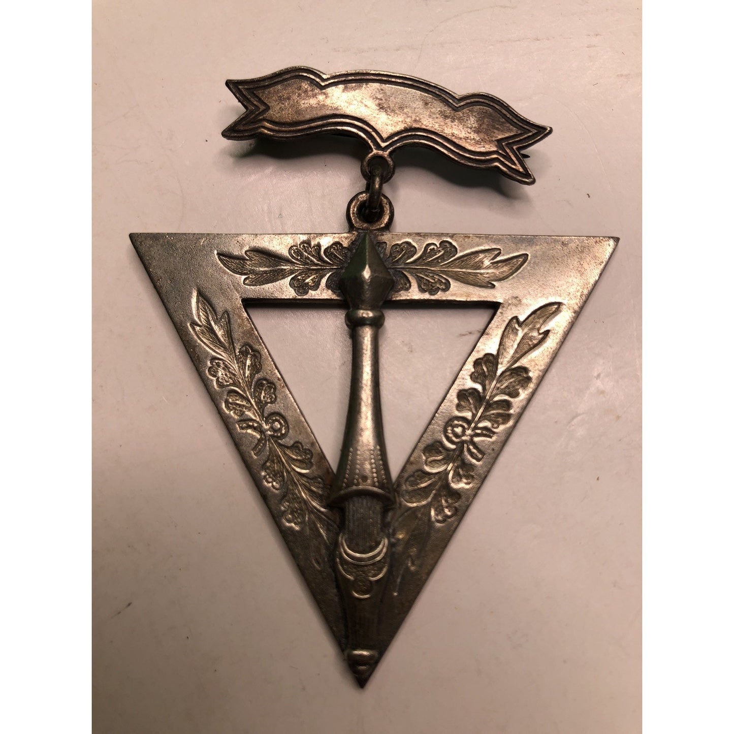 Masonic Past Master Emblem of Office 1947 Coalport Lodge No. 574 Ribbon Bar