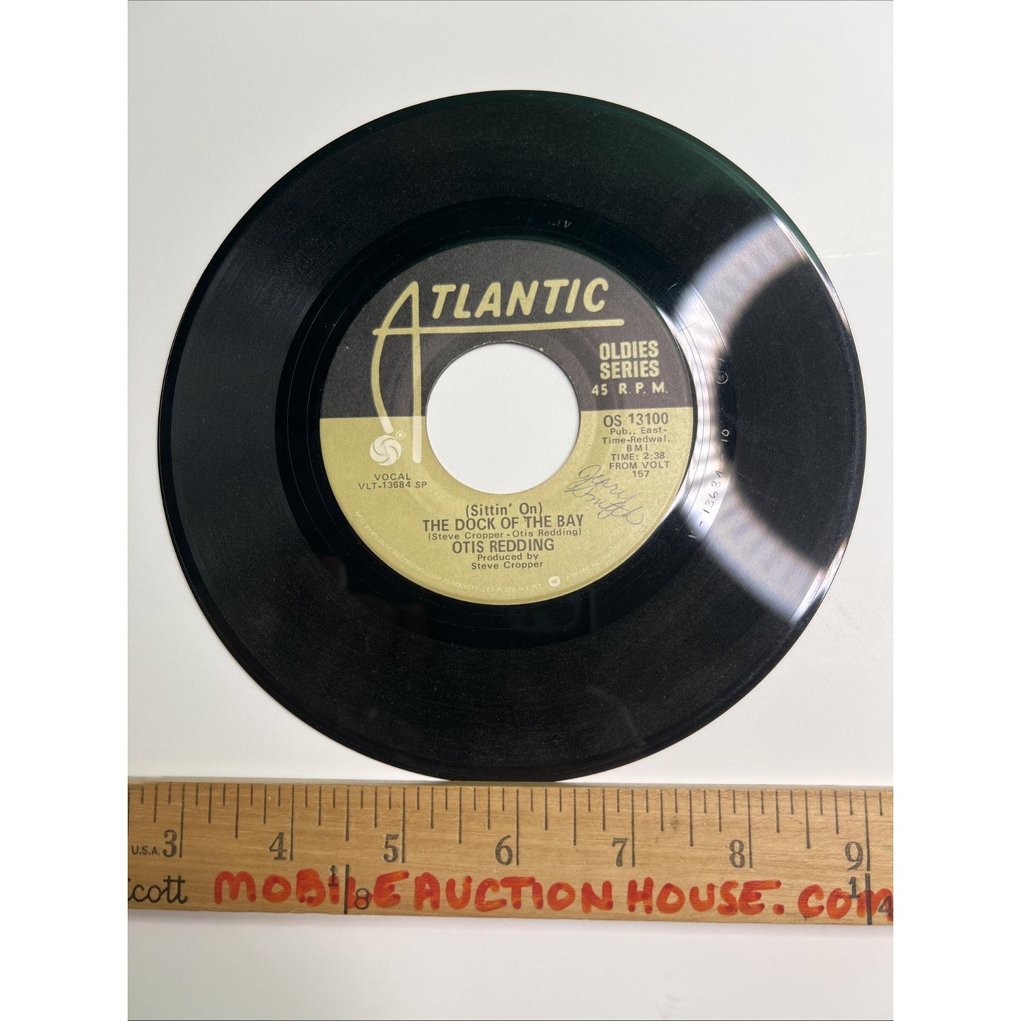 Otis Redding The Dock of the Bay & My Lover's Prayer 45rpm Atlantic Records