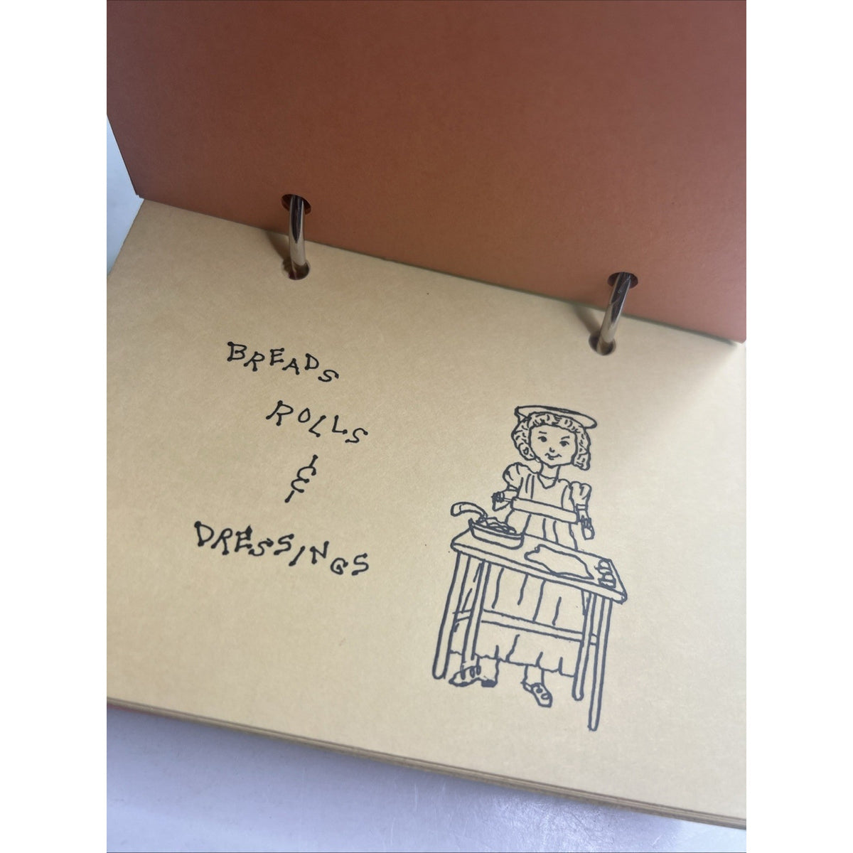 Unique Vintage Cookbook Make A Meal With Gardere & Wynne Ring Bound Illustrated