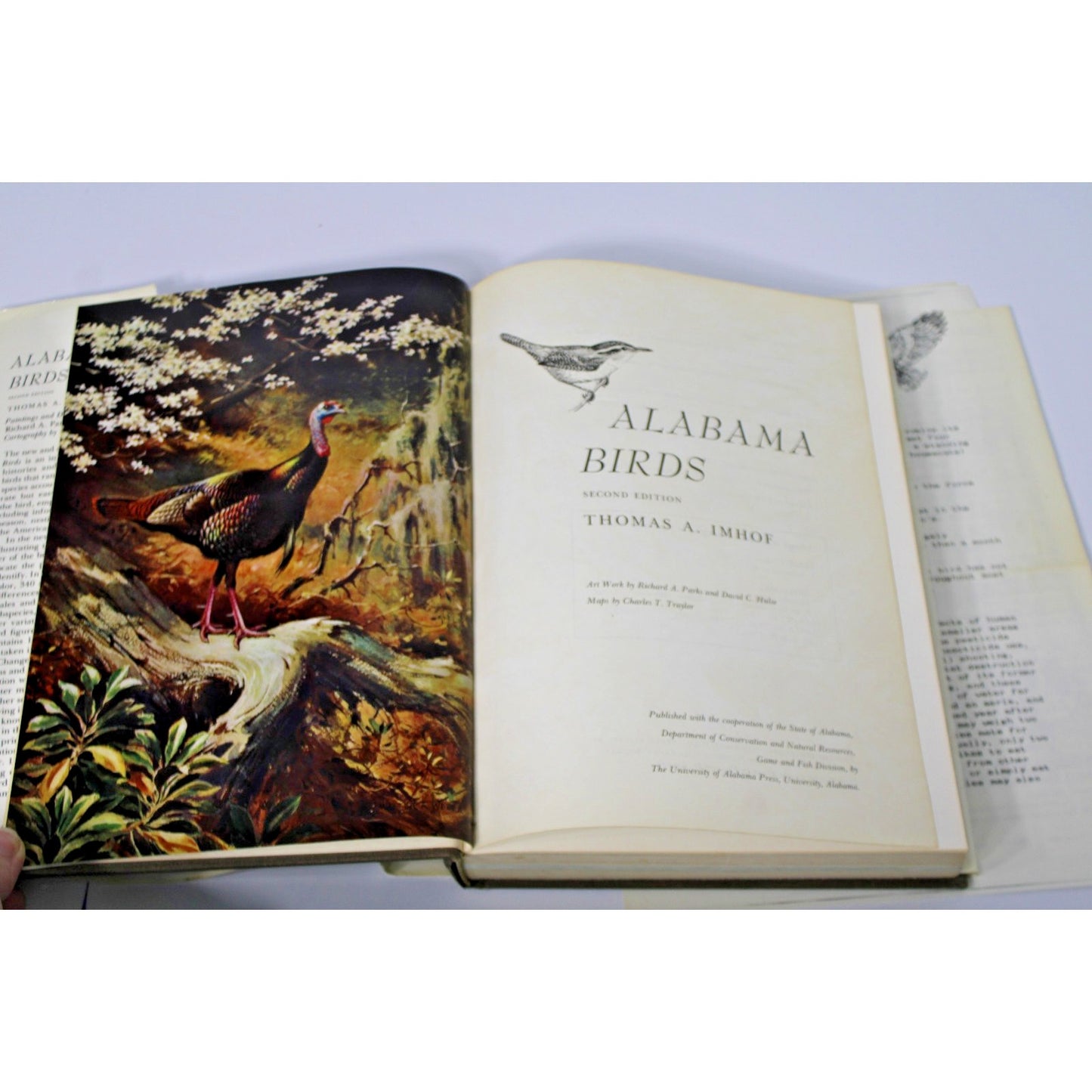 Alabama Birds- Thomas A. Imhof - 2nd Edition 1976 HC/ DJ + Ephemera
