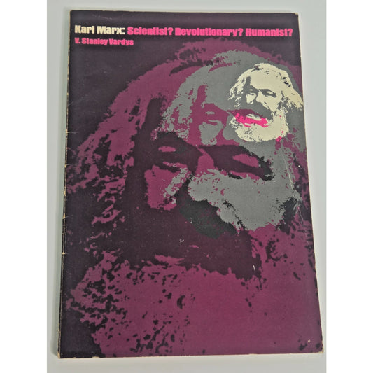 Vintage 1971 Karl Marx Vardys Book Pop Art Cover Political Science Cold War Era