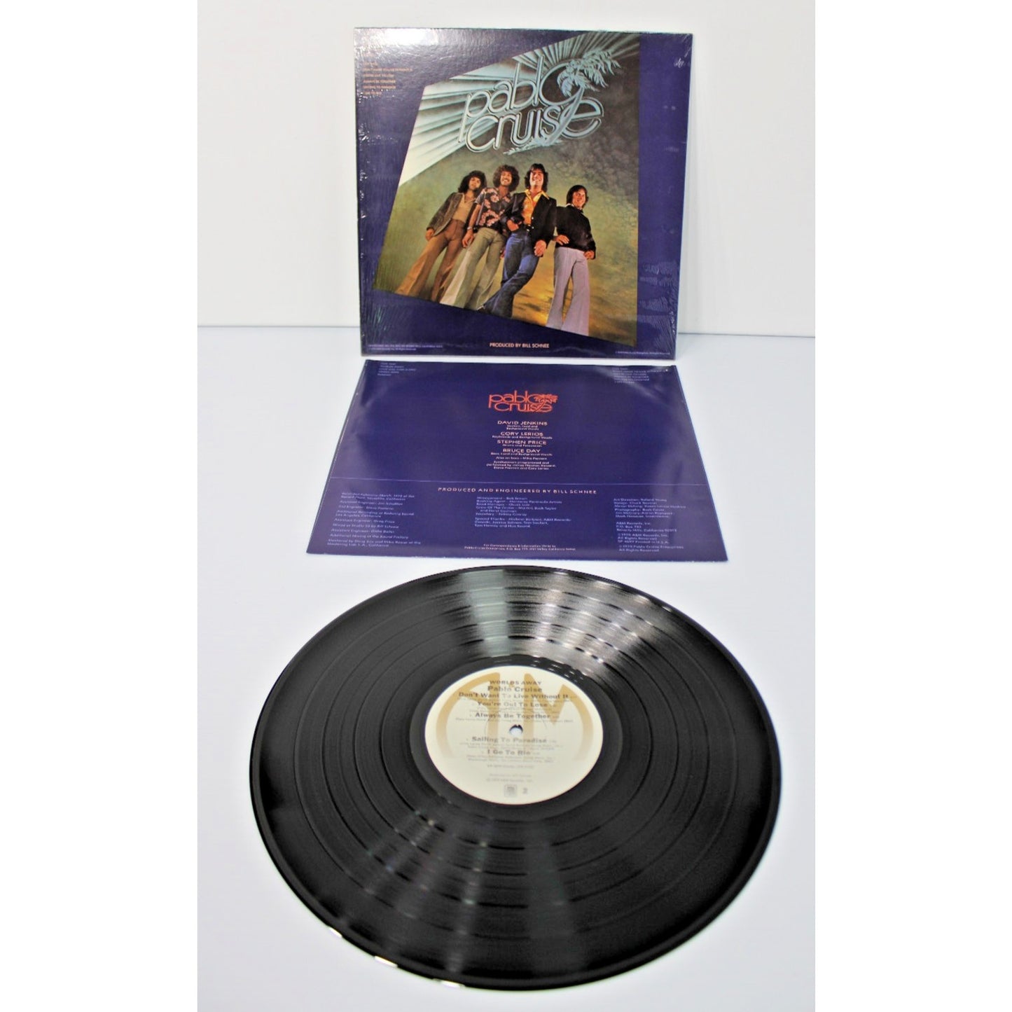 Pablo Cruise- Worlds Away, 1978 SP-4697 A&M Records, Shrink, Hype Sticker EX/EX