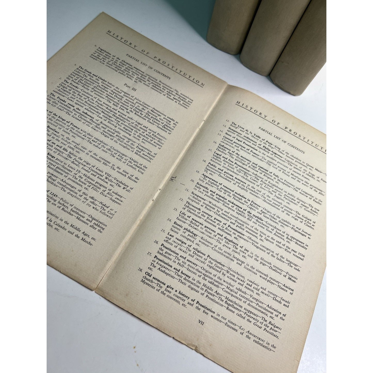 1926 3 VOL SET History Of Prostitution by Paul LaCroix HC LE 281/1250 English