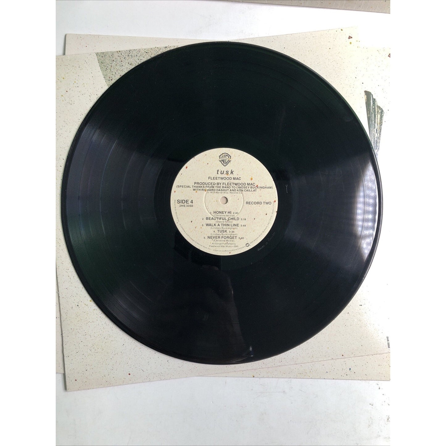 Fleetwood Mac Vinyl Record LP TUSK 1979 Warner Brothers 2HS 3350