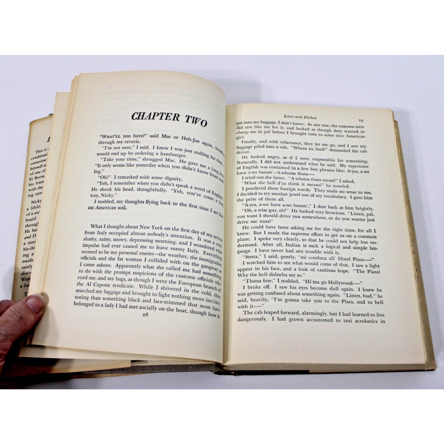 1950 Advance Copy 1st Edition- Love and Dishes by Niccolo De Quattrociocchi