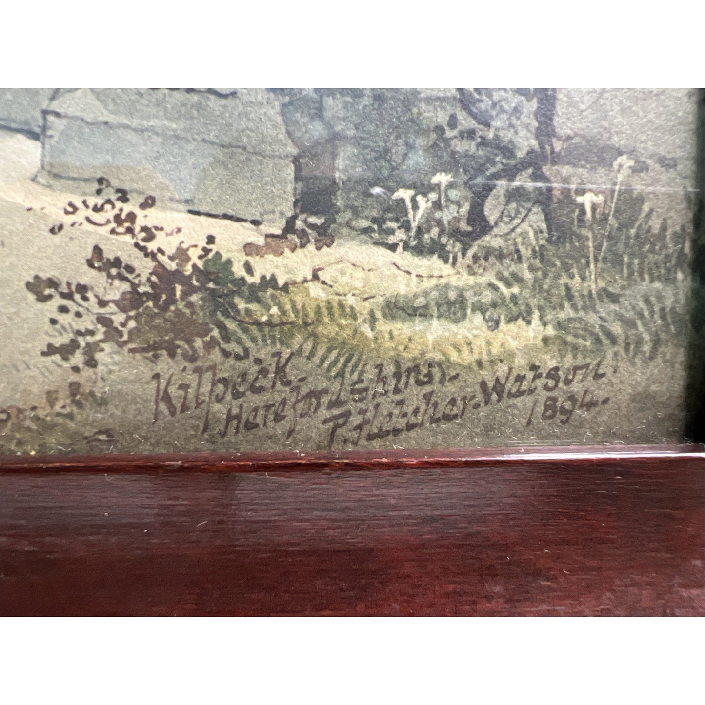 1894 Hand Tinted Archway Kilpeck Herefordshire P. Fletcher Watson 1842-1907