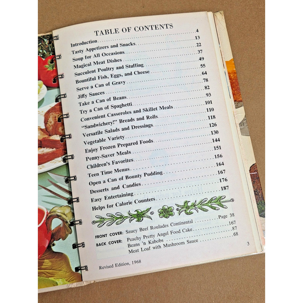 Vintage 1968 Campbell's "Easy Ways to Delicious Meals" Spiral Cookbook - MCM