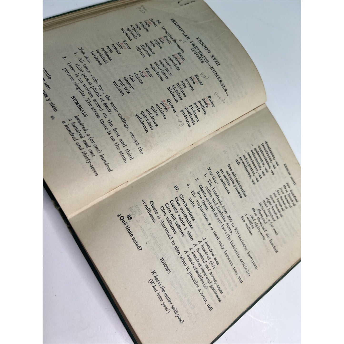 Elementary Spanish Grammar By Hamilton & Horne 1924/1942 Revised Edition HC