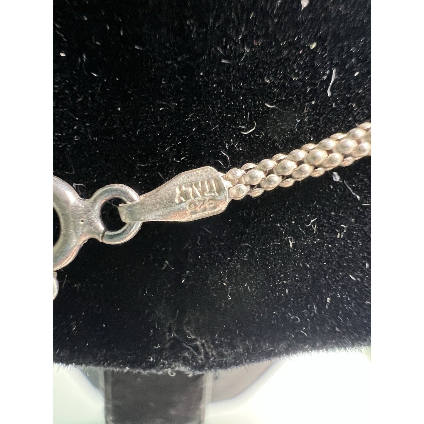 Vintage Sterling Silver 925 Italy Round Chain Necklace 18” Princess Length Gift