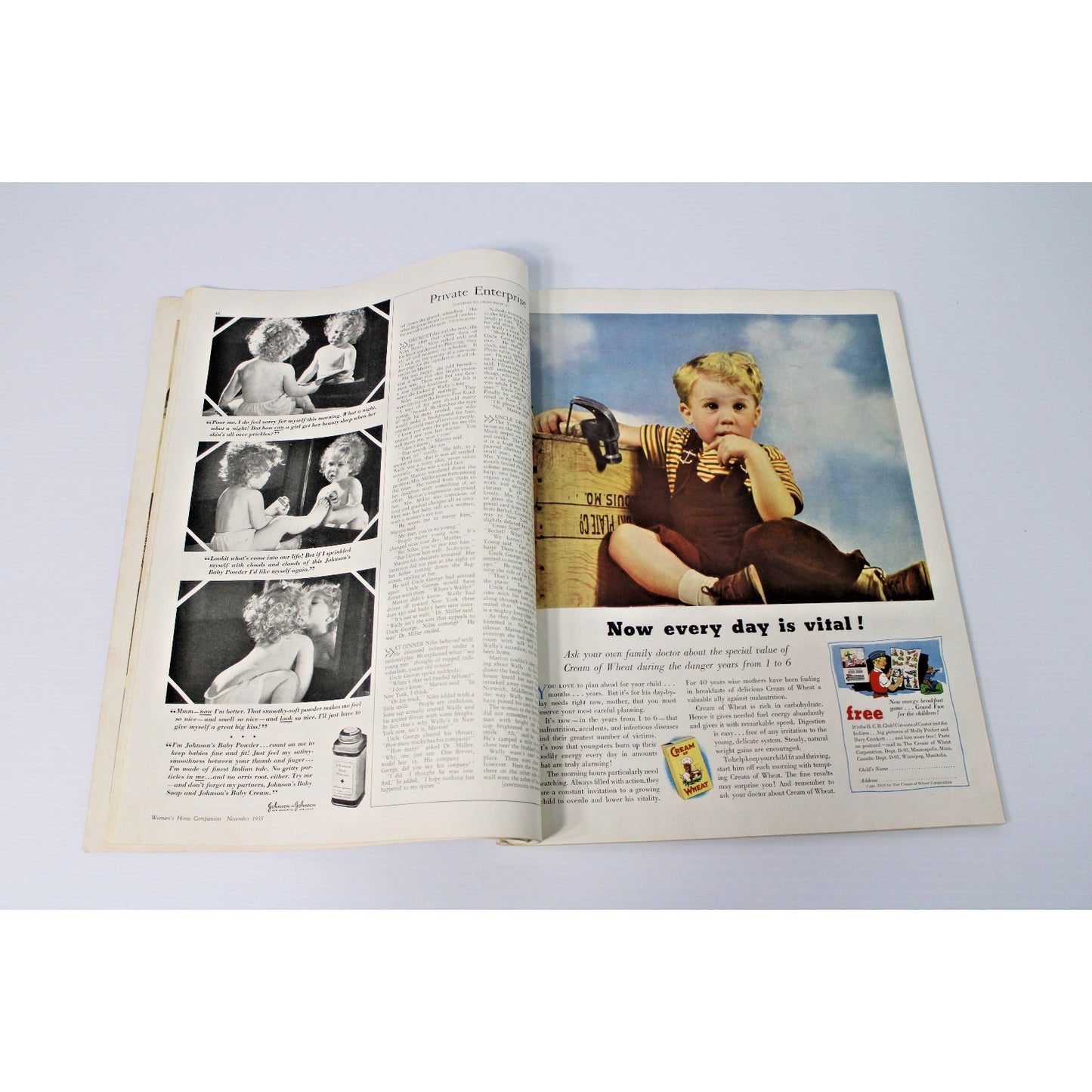 1935 November Woman's Home Companion- Pearl Buck, Norman Rockwell, Vintage Ads