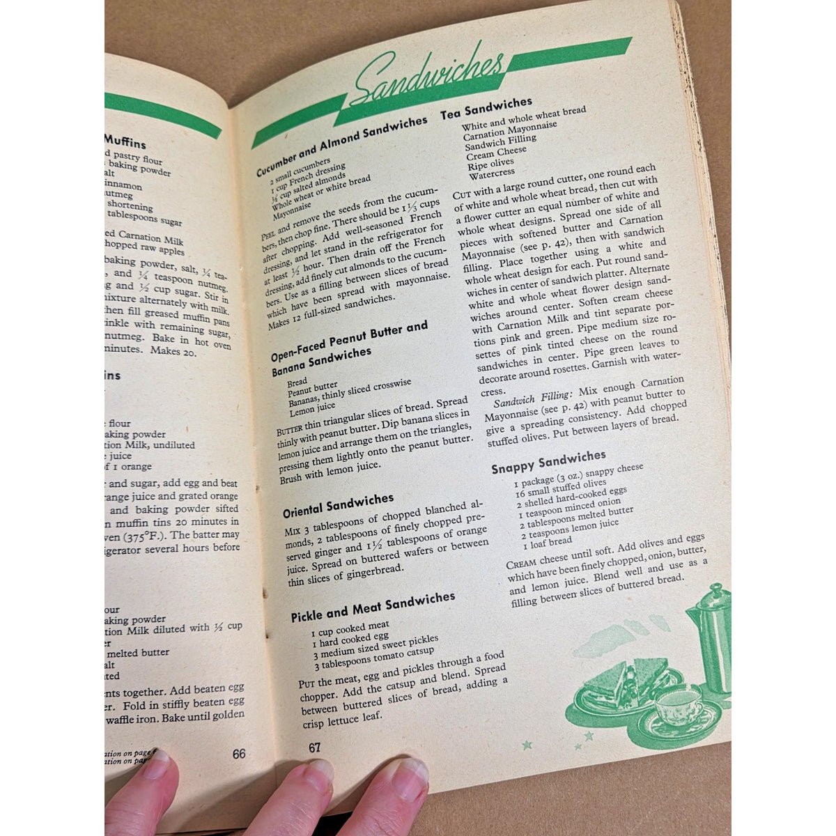 Rare Vintage 1945 Carnation Cook Book by Mary Blake - Mid-Century Ephemera