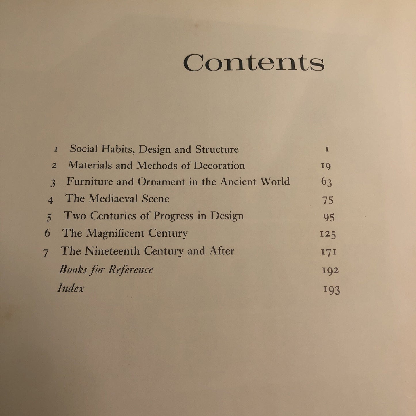 A SOCIAL HISTORY OF FURNITURE DESIGN FROM B.C. 1300 TO A.D. 1960 John Gloag HC