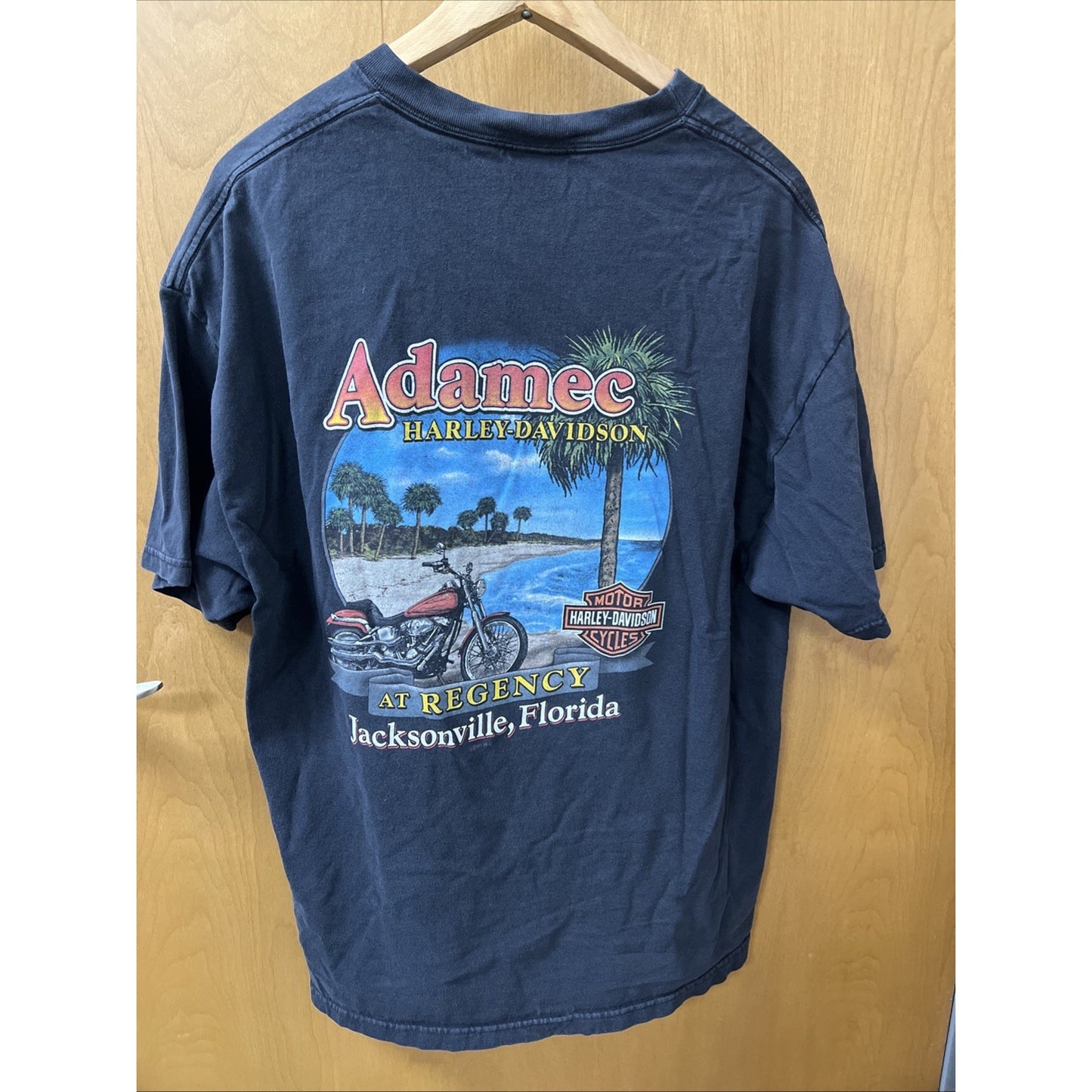 Harley Davidson Motorcycles Tshirt XL Adamec Regency Jacksonville Florida 2005