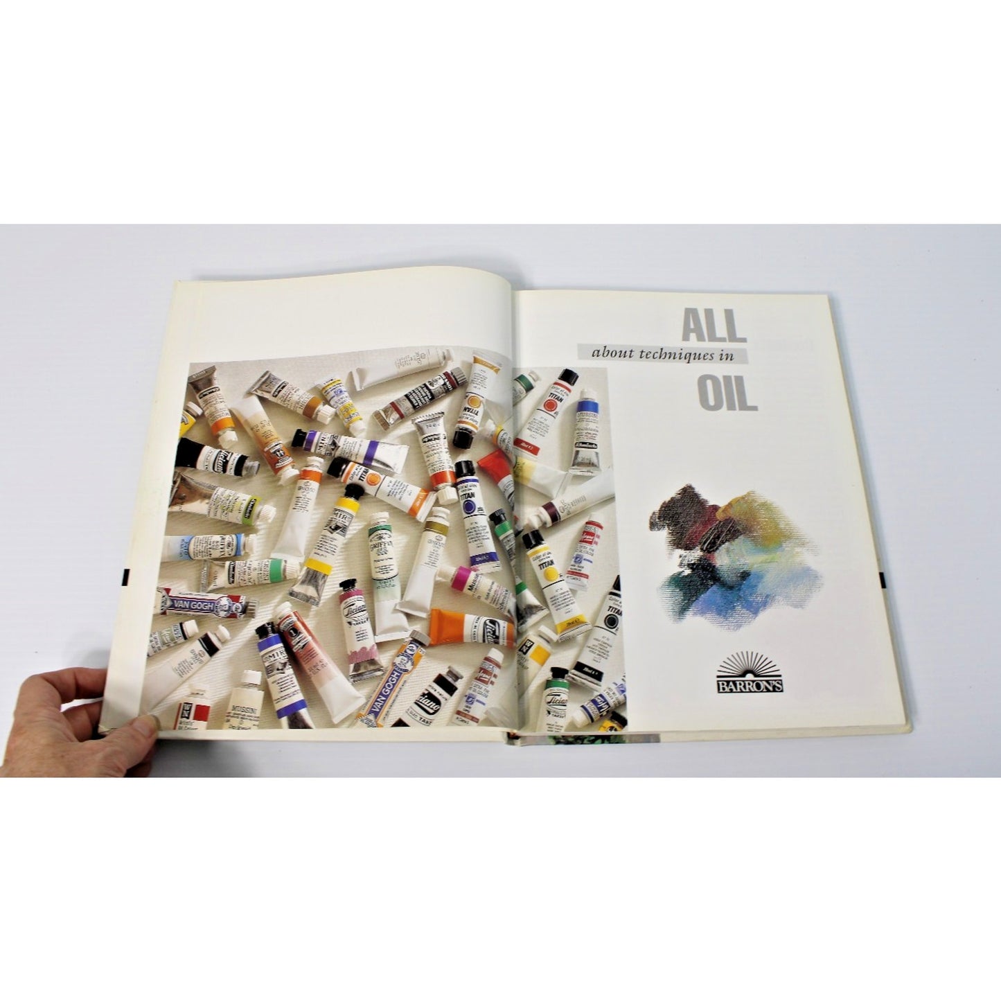 All About Techniques in Oil- Barron's Educational Series, 1997 HC, Oil Painting