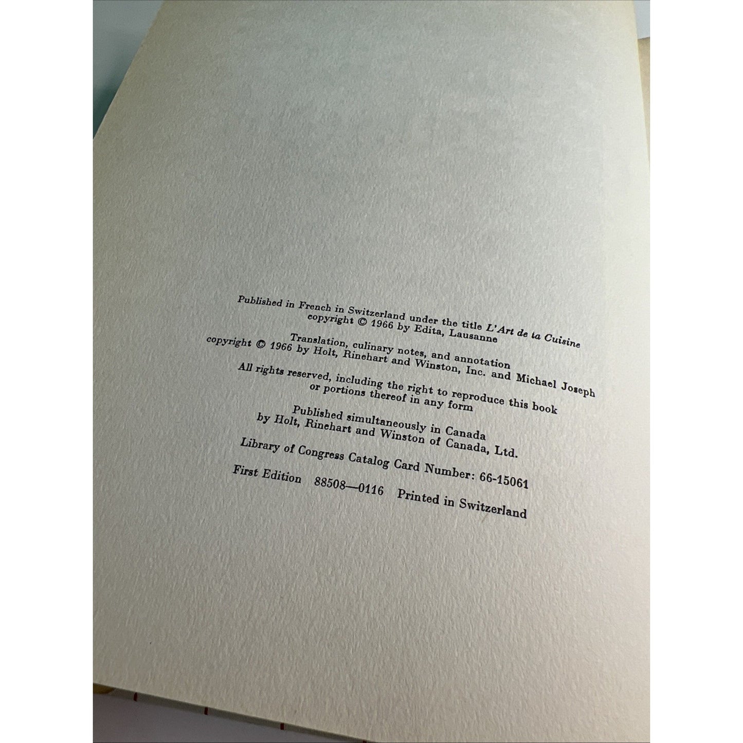 The Art of Cuisine Toulouse-Lautrec & Joyant HC DJ 1966 1st Edition Illustrated