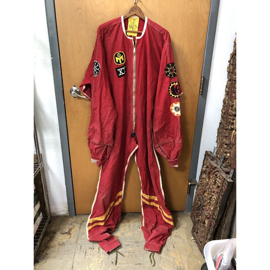 Vintage Paratrooper Jumpsuit Size Large by Para Innovators Sky Diving Patches