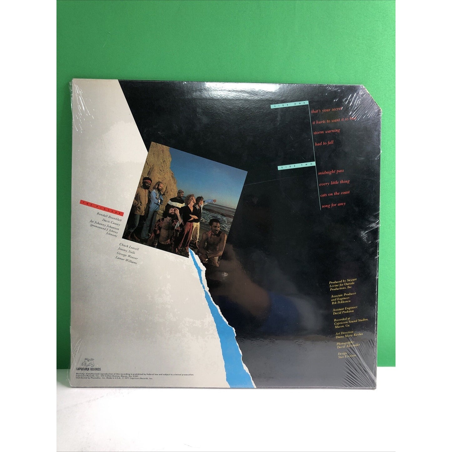 Sea Level- Cats On The Coast, 1977 LP Vinyl Record Original Shrink VG+