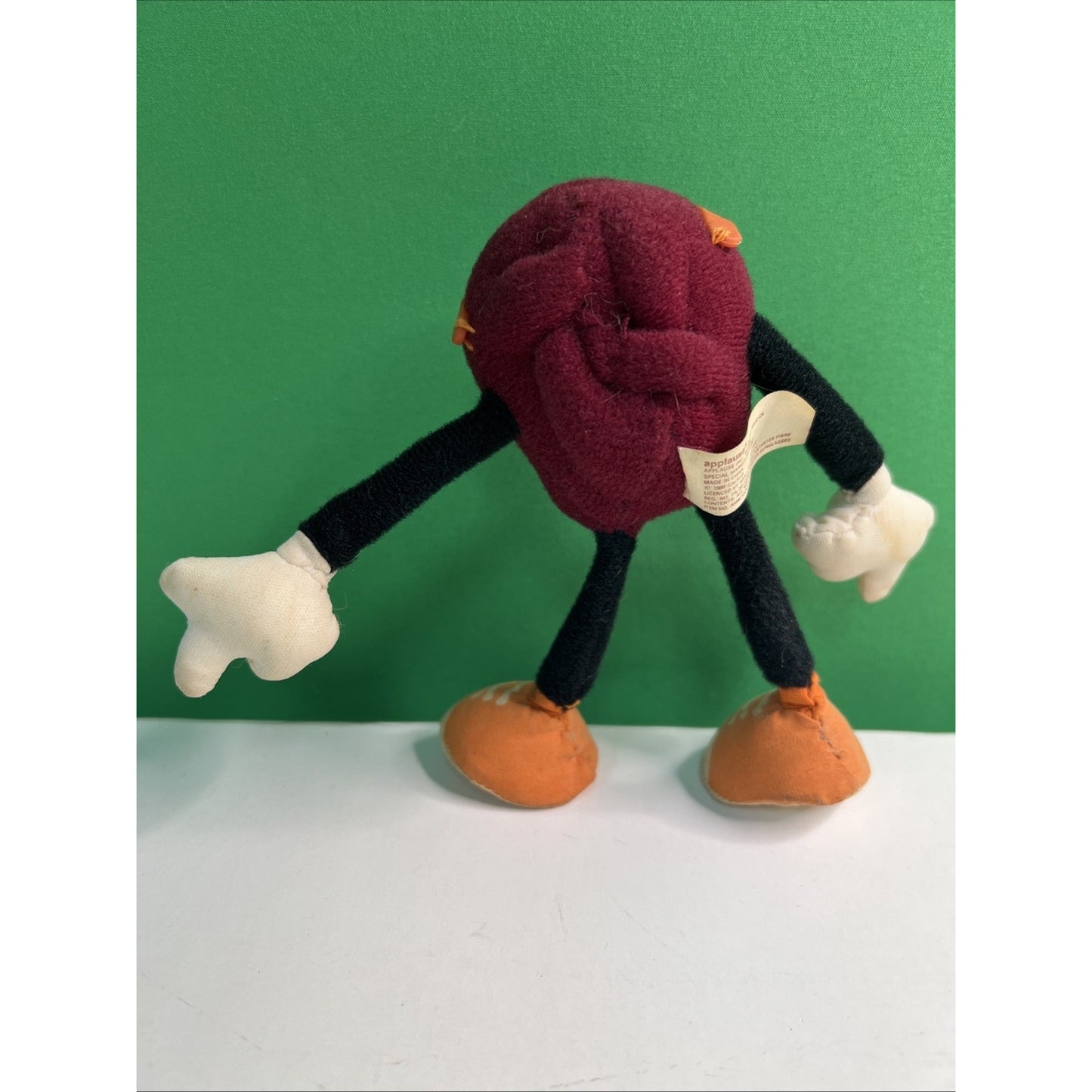 Vintage California Raisin Poseable Plush Figures Toy 1988 Applause 5” Sunglasses