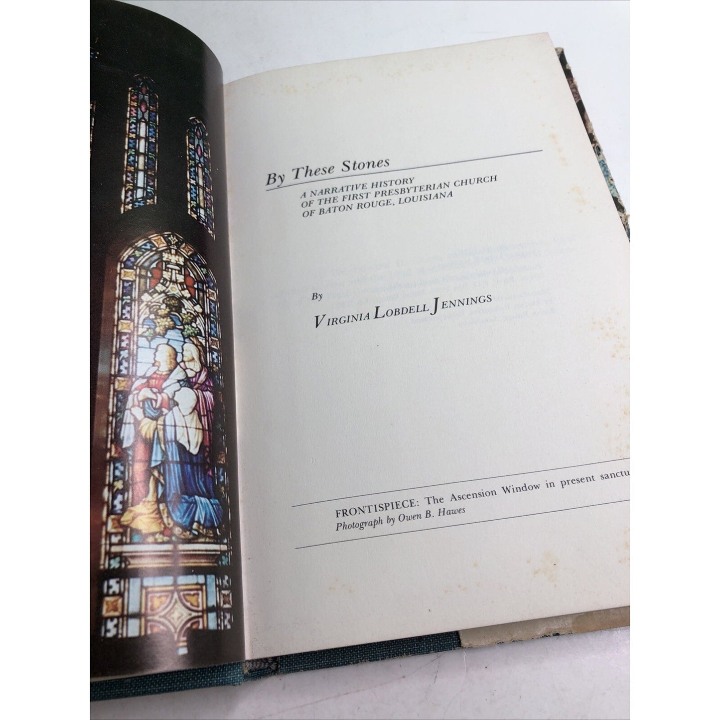 SIGNED By These Stones Virginia Lindell Jennings 1977 Louisiana Church History