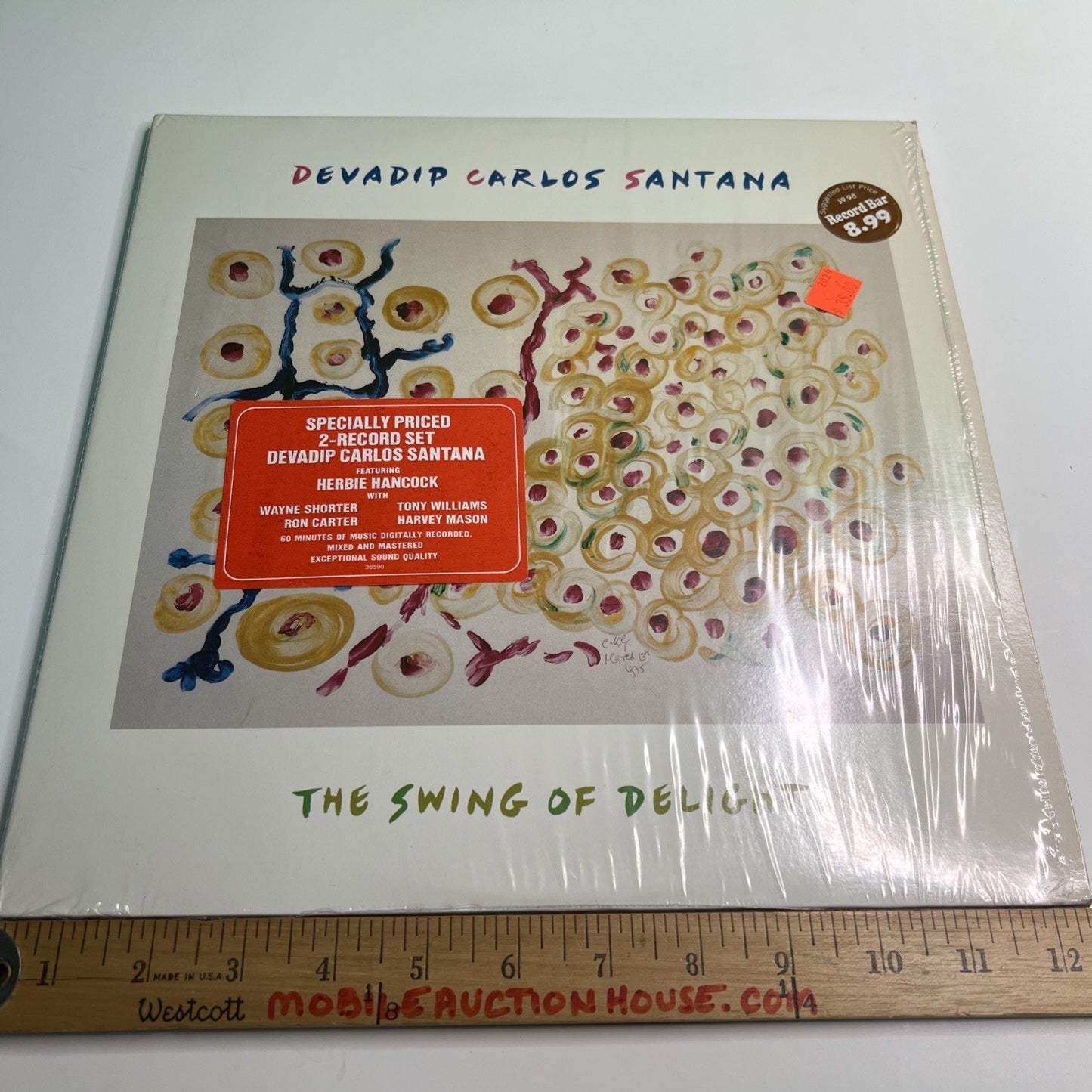 DEVADIP CARLOS SANTANA - The Swing Of Delight 2x LP 1980 Gatefold Album Columbia