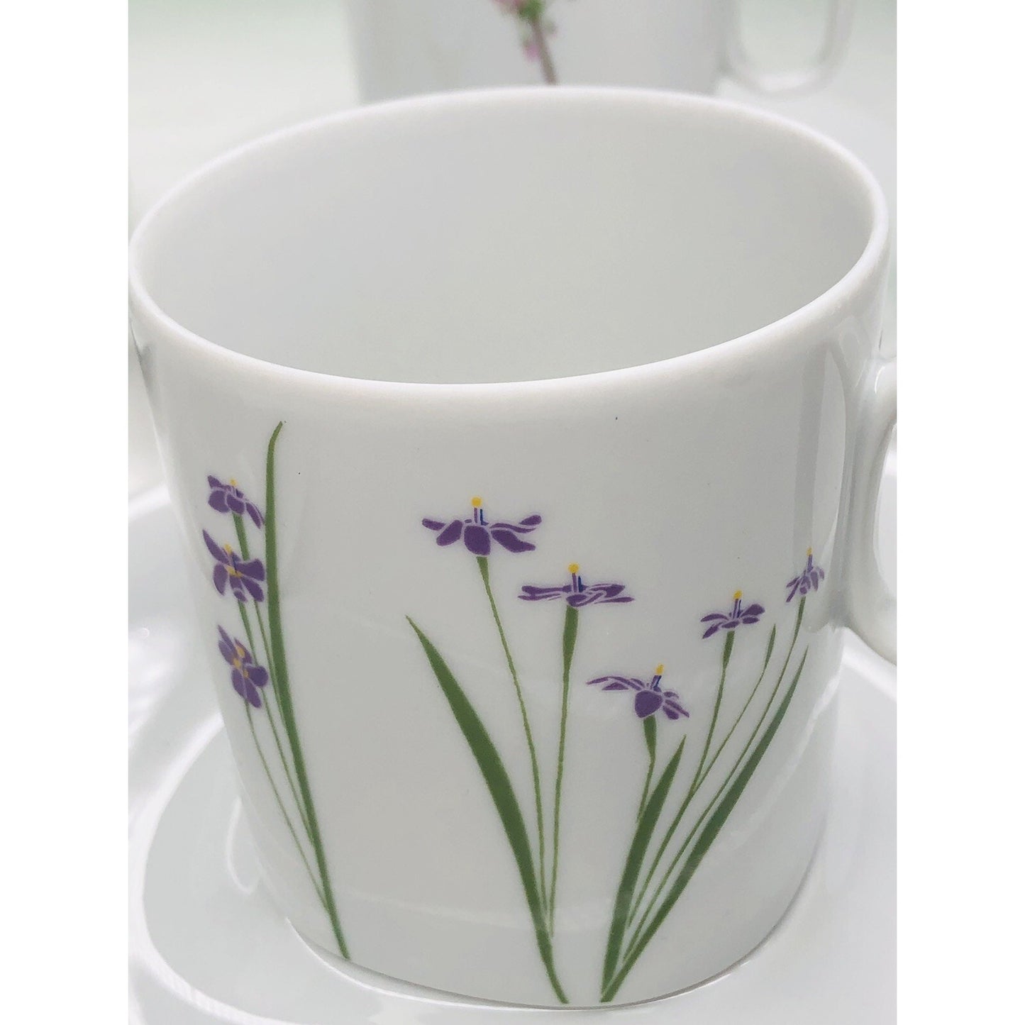 BLOCK Langenthal Switzerland TRANSITION Floral Portrait Set 4 Cups And Saucers