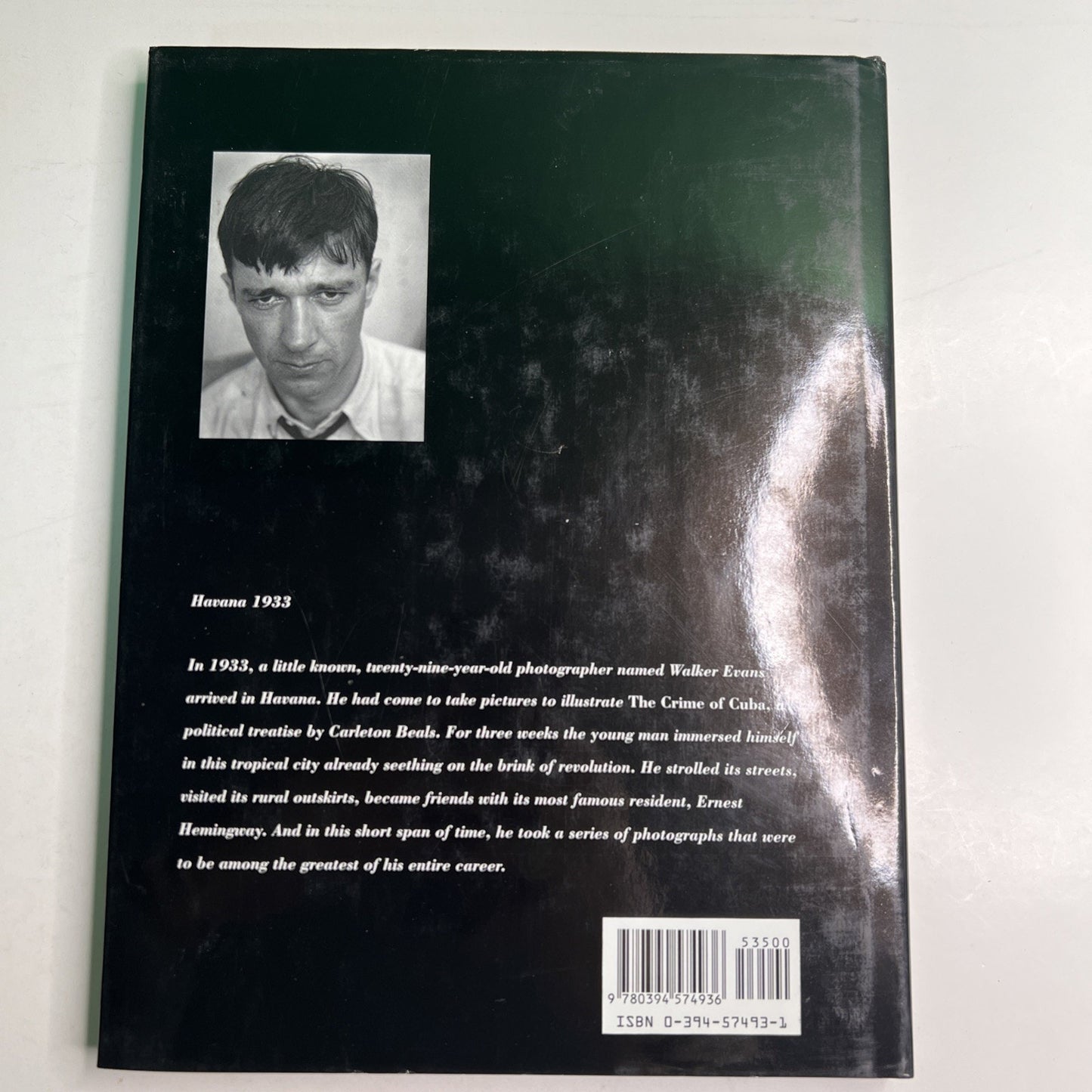 Walker Evans Havana 1933 HC DJ 1989 1st American Edition Photo Book Cuba