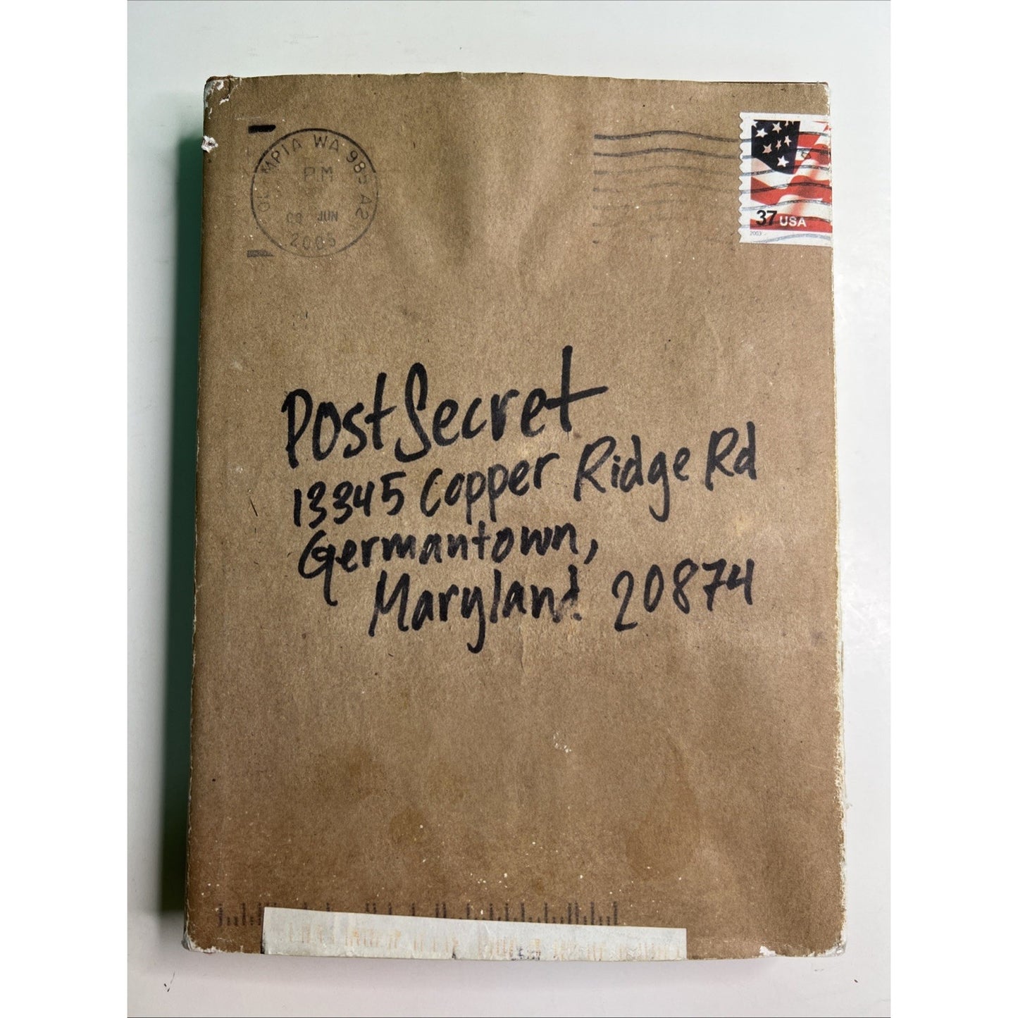 PostSecret Curated by Frank Warren 2005 HARDCOVER 1st Edition HarperCollins