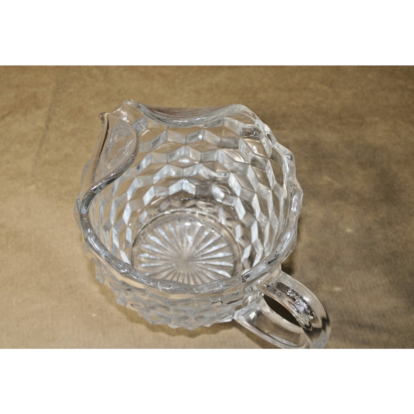 American Fostoria Small Pitcher, Drip Free Ice Lip, 6.5 inches, 48 oz