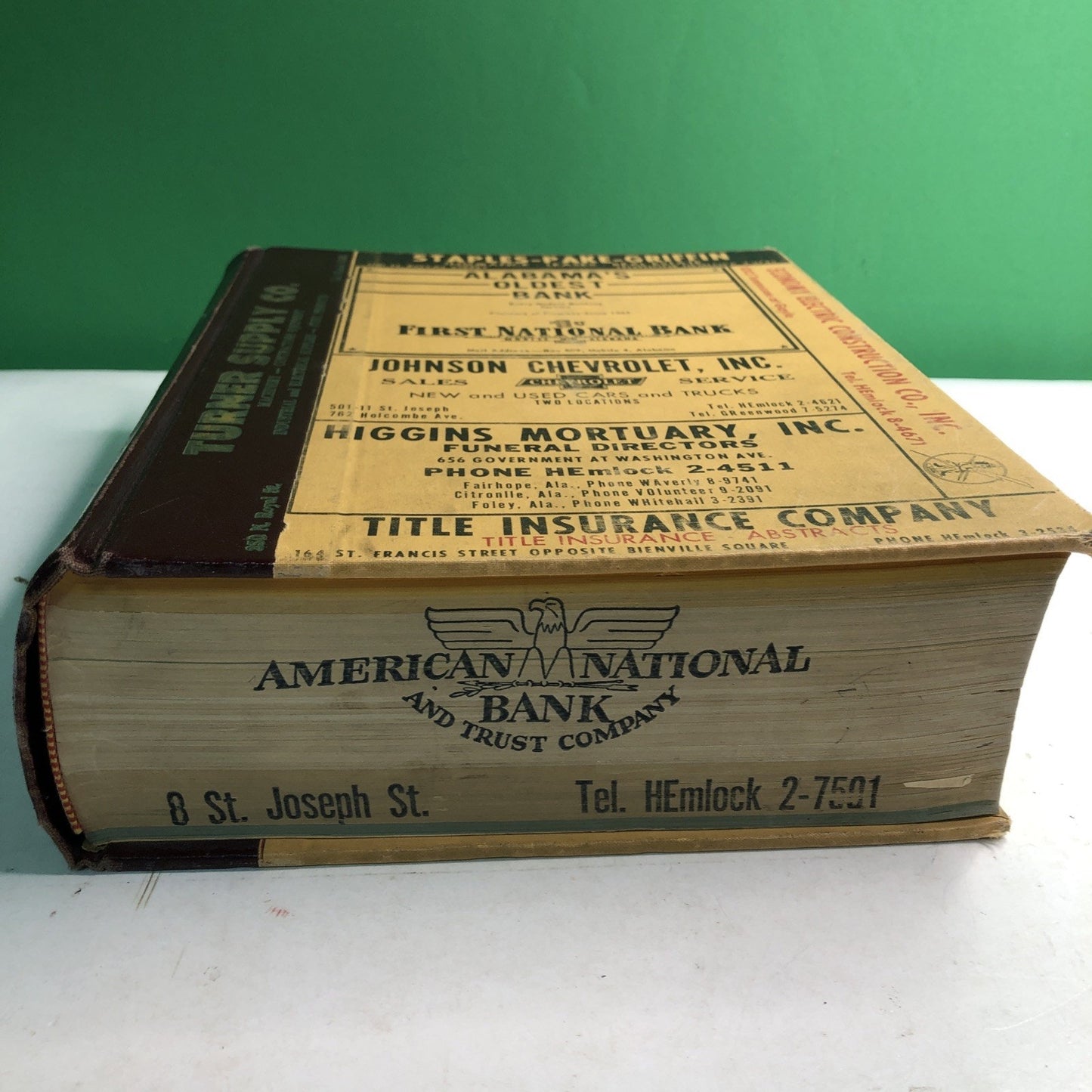 1958 R. L. Polk Mobile County Alabama City Directory Advertising History AL ALA