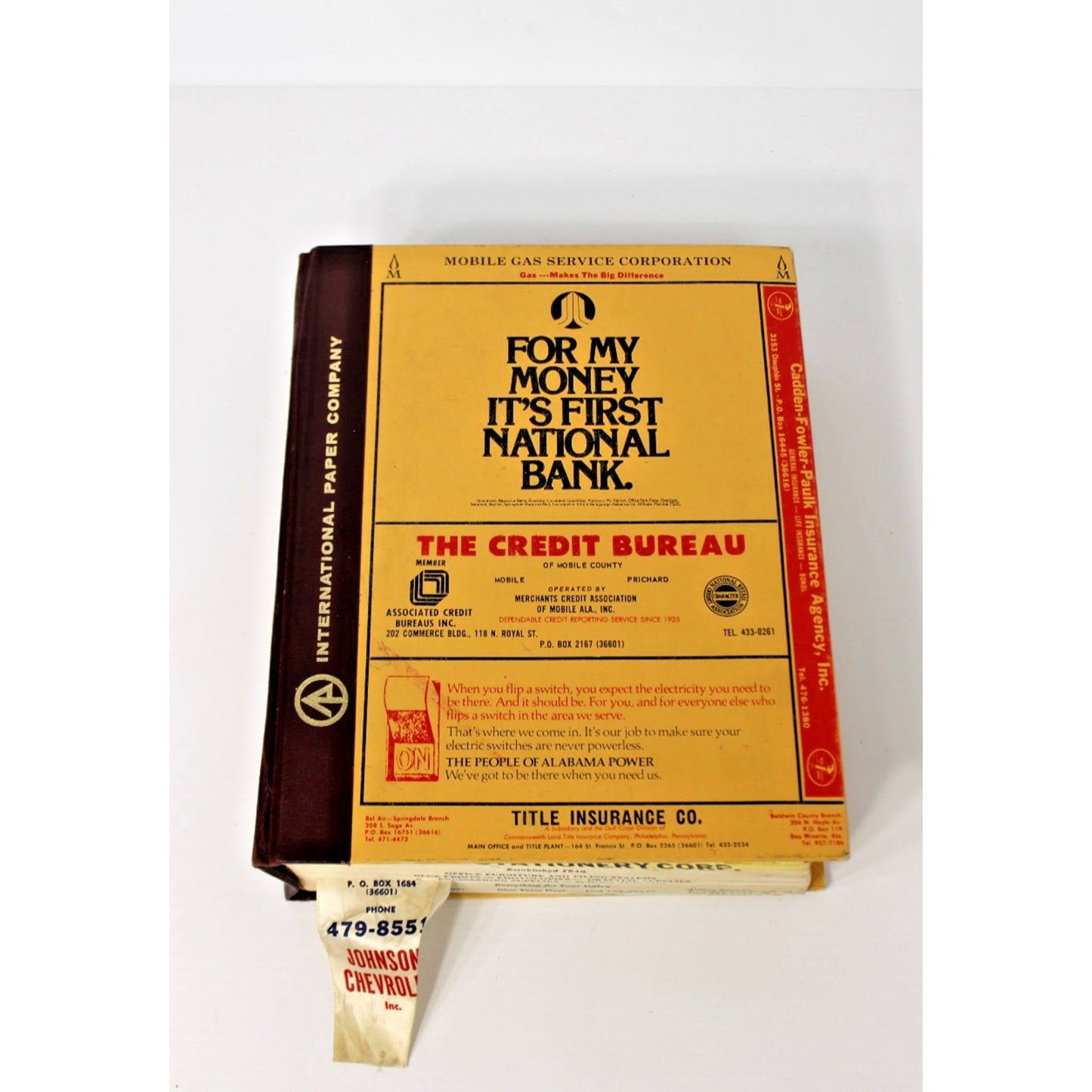 1977 R. L. Polk Mobile County Alabama City Directory Advertising History AL