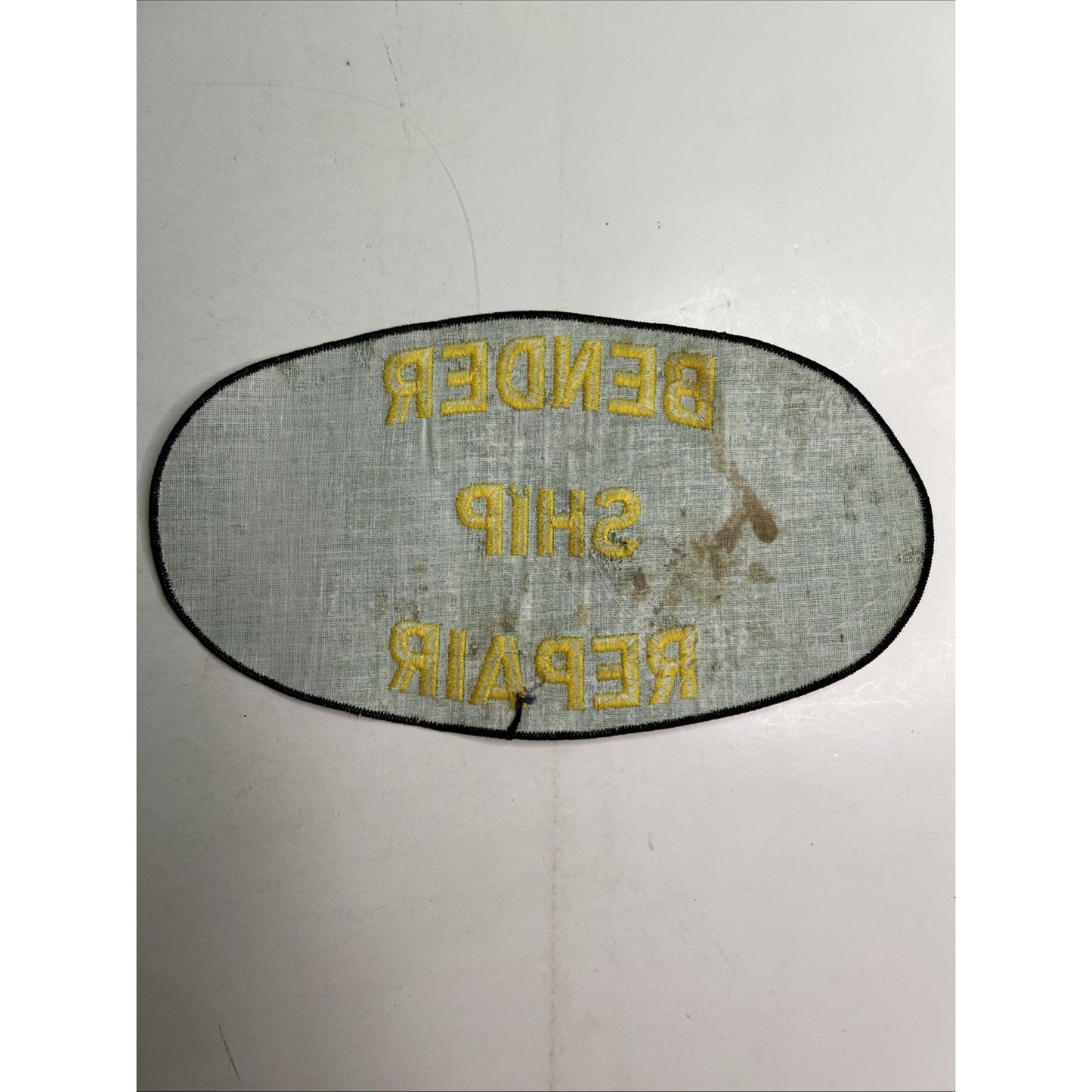 BENDER SHIP REPAIR Mobile Alabama Large Embroidered Patch Non Adhesive Used B