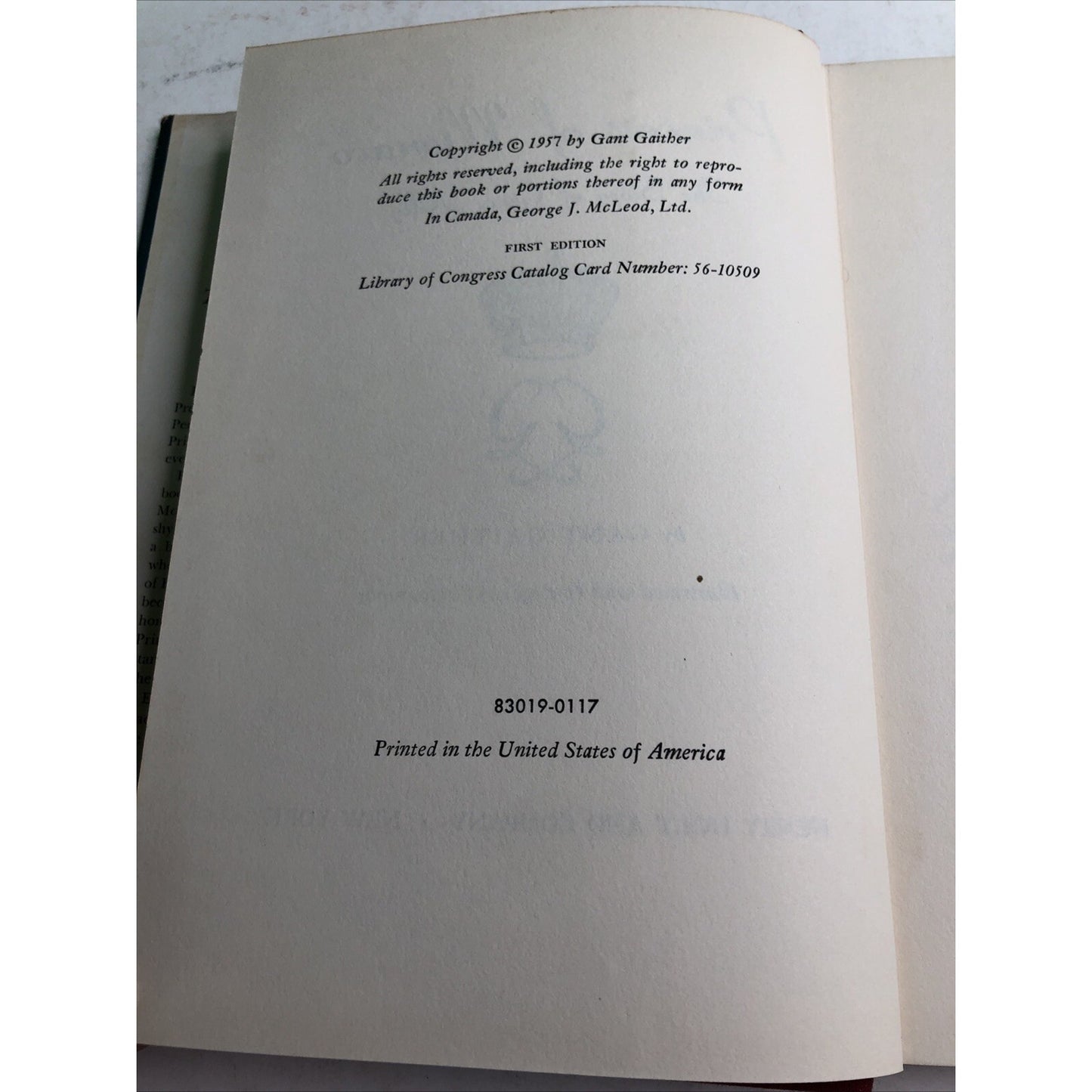 HC DJ Princess Of Monaco The Story Of Grace Kelly 1st Edition 1957 Gant Gaither
