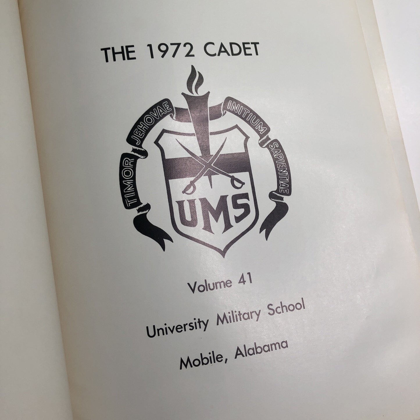 1972 THE CADET Yearbook University Military School Mobile Alabama AL UMS WRIGHT