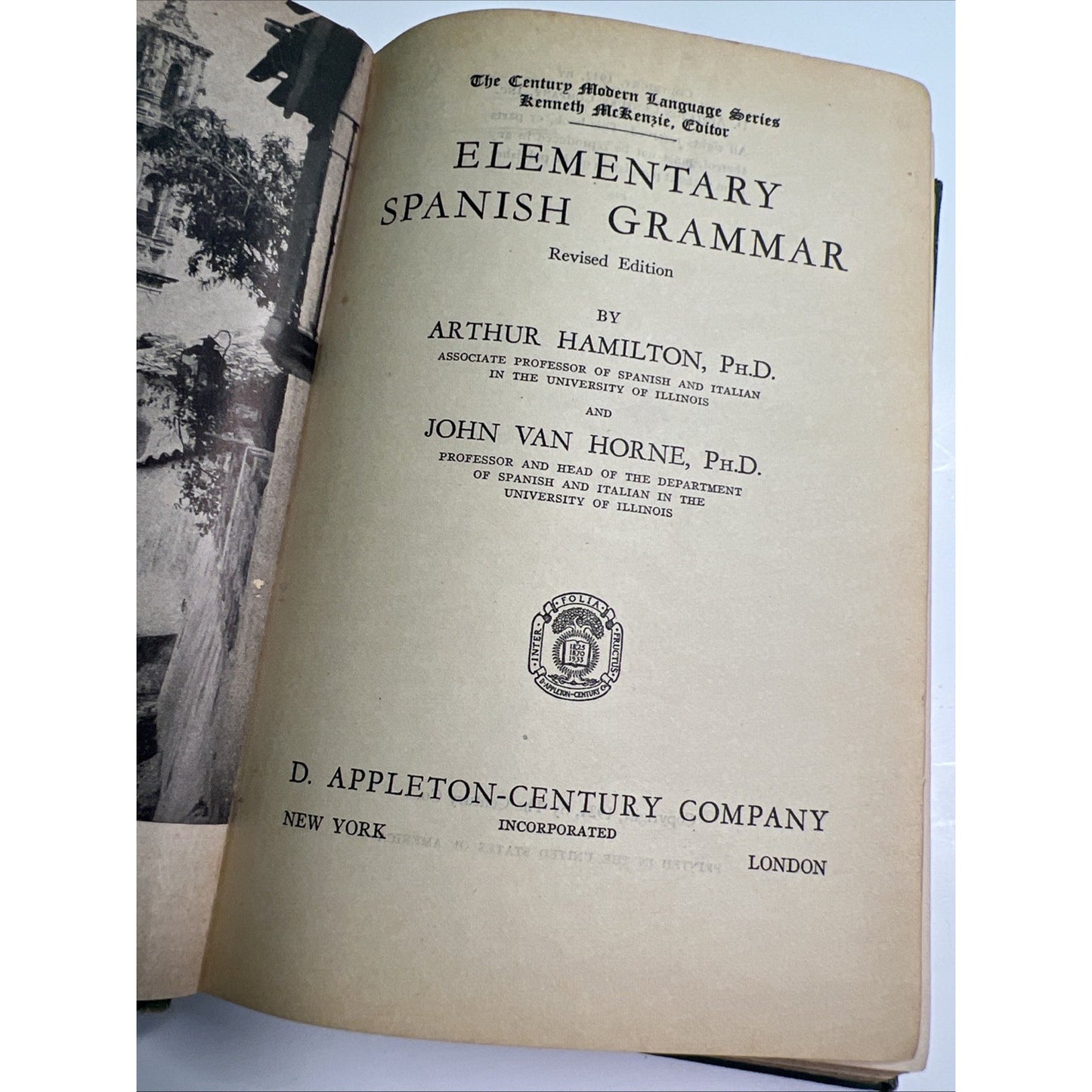 Elementary Spanish Grammar By Hamilton & Horne 1924/1942 Revised Edition HC