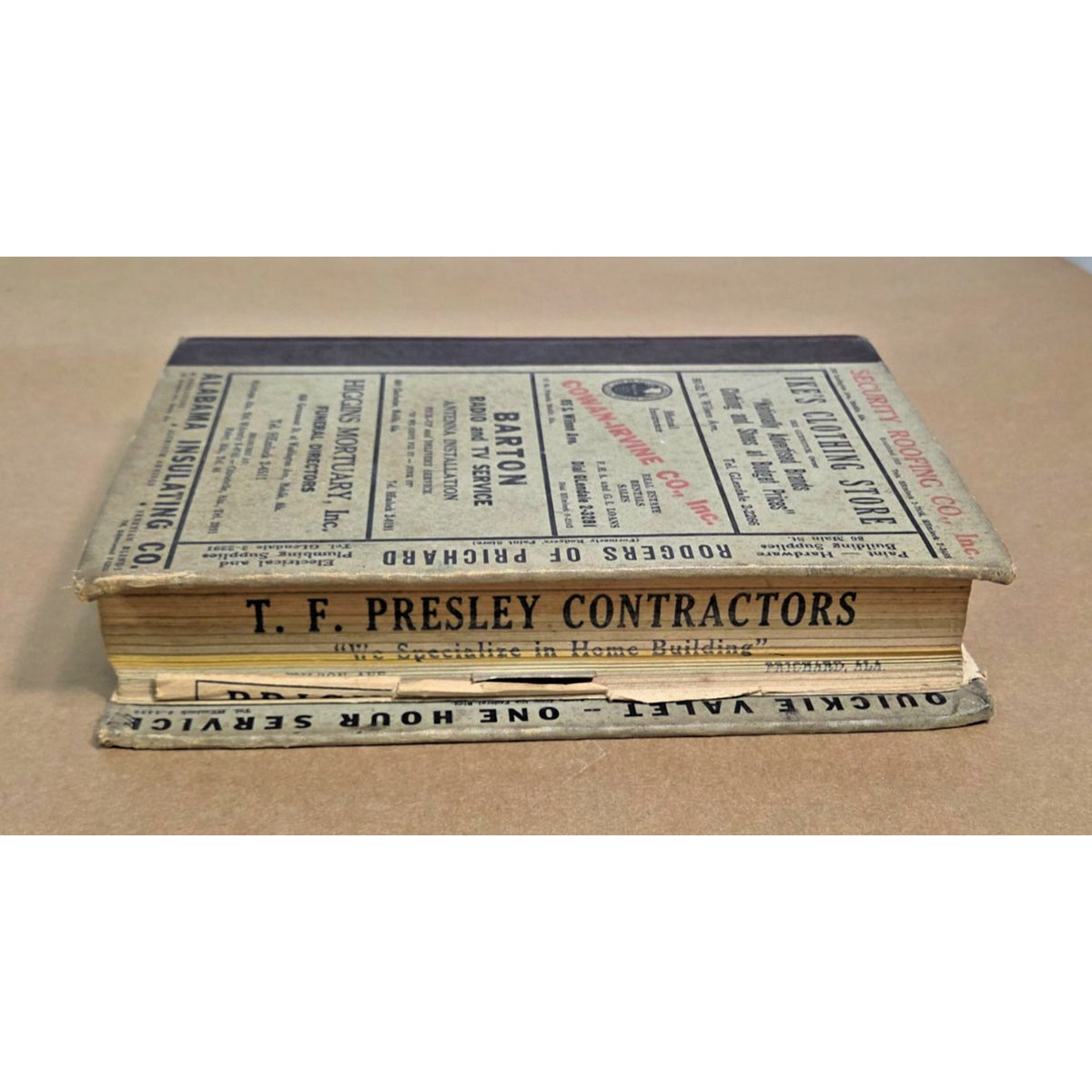 1956 Polk’s Prichard Alabama City Directory - Vintage Mobile County History