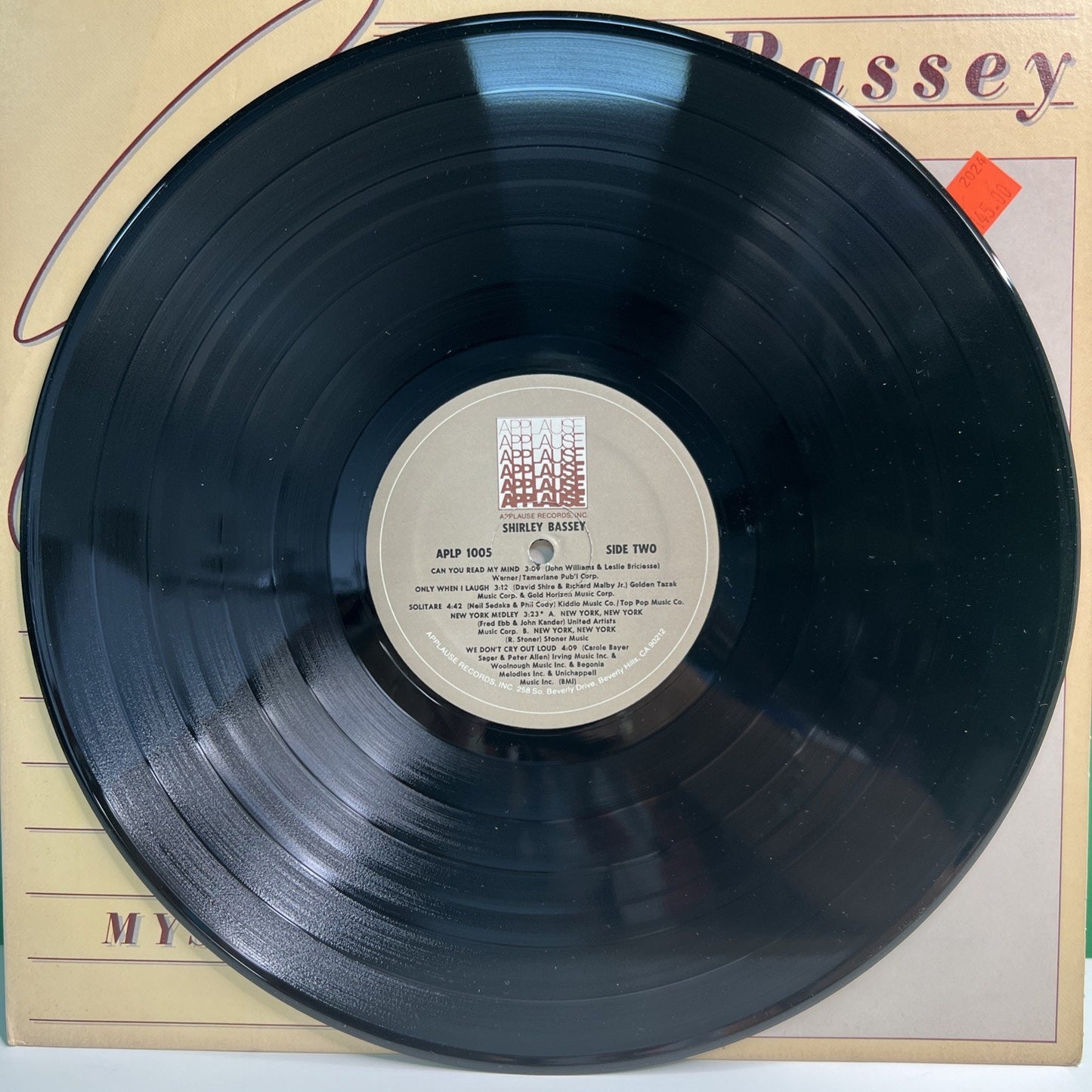SHIRLEY BASSEY "All By Myself" 1982 Vinyl LP Applause Records Album Soul Funk