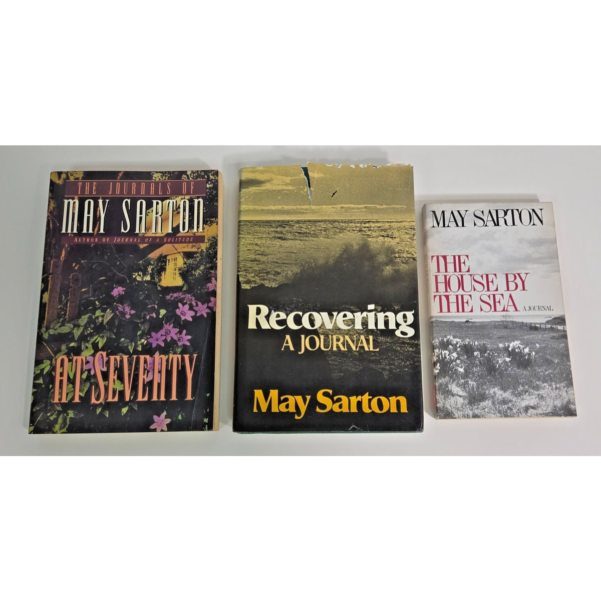 May Sarton Vintage Journal Set Recovering 1st Ed Hardcover + 2 Paperbacks