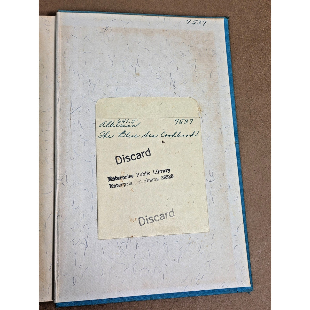 Rare Signed 1968 The Blue Sea Cookbook- Sarah D. Alberson 1st Ed. Enterprise AL