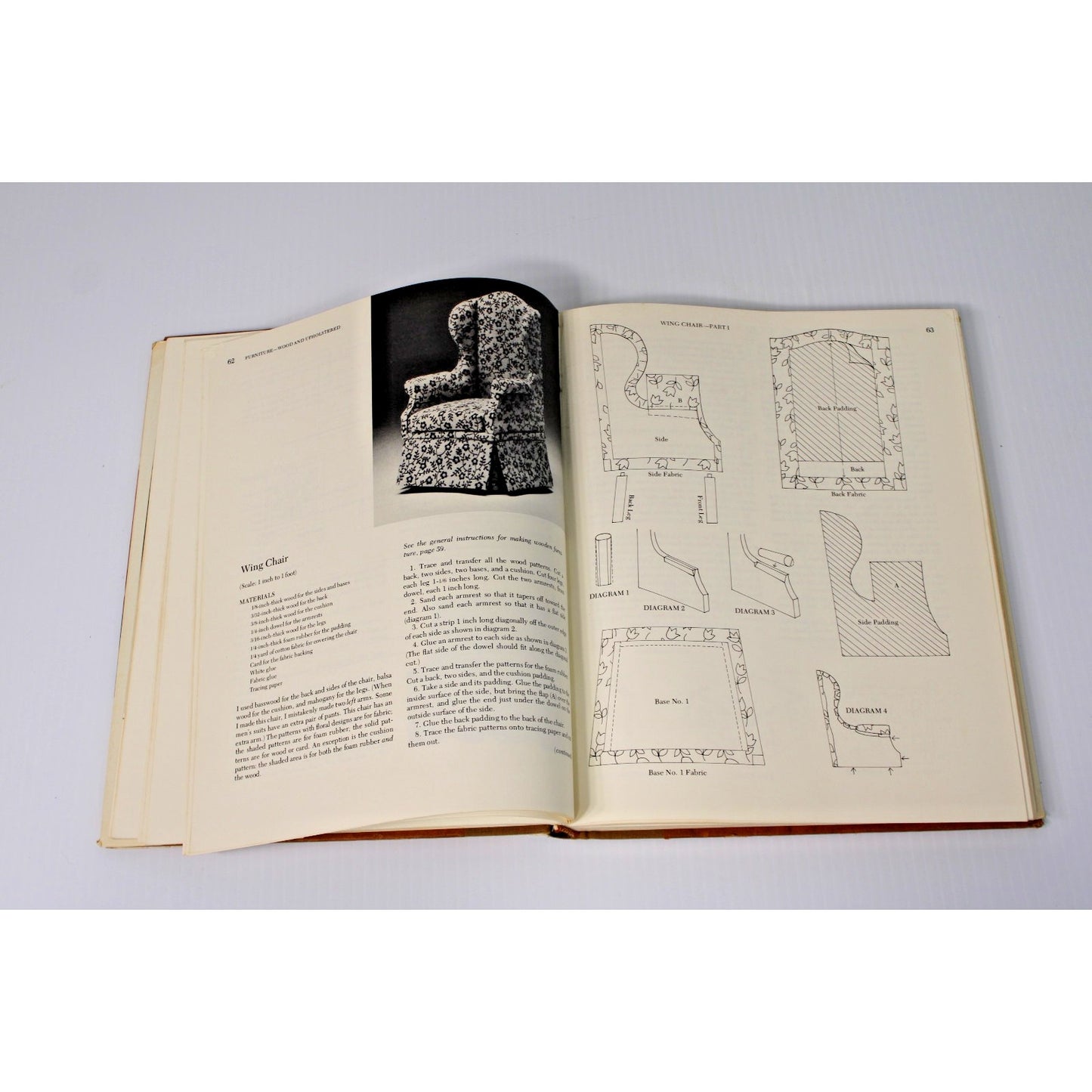 Dolls' House Furniture Book- Joan McElroy, 1976 HC/ DJ 1st Ed. Craft Instruction