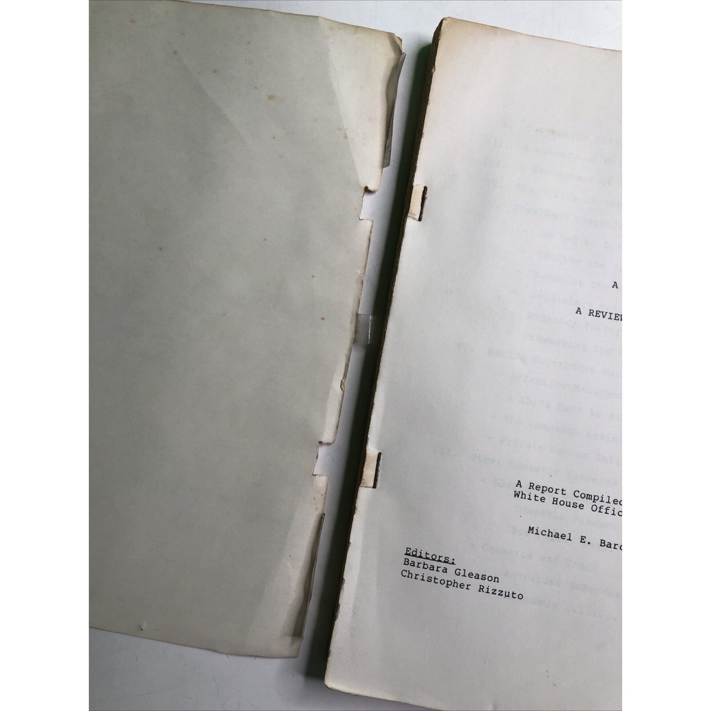 1981 RARE The Reagan Presidency: A Review Of The First Year Report By White Hous