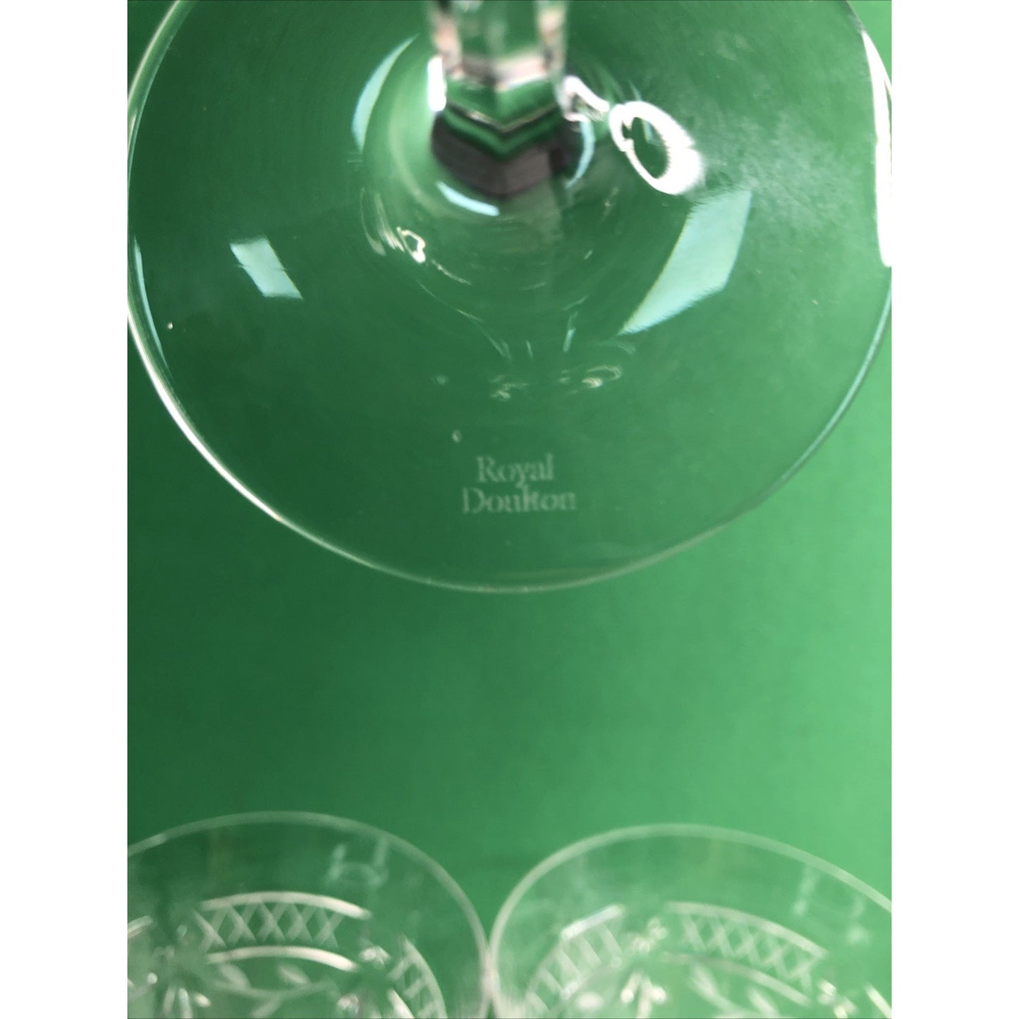 Mixed Lot 7 Royal Doulton WELLESLEY Wine Glasses (3) & Water Goblets (4) CHIPS
