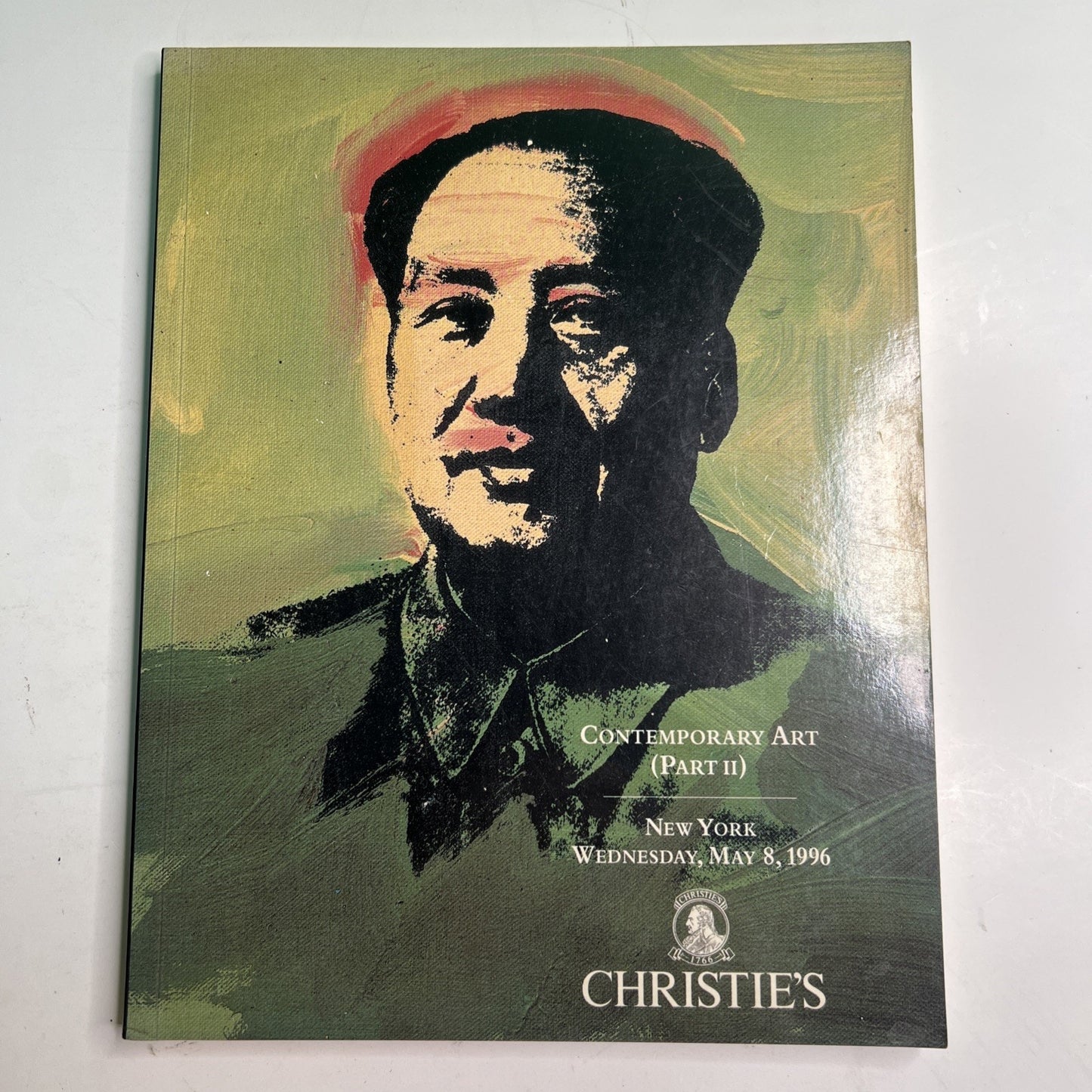 Christie’s Contemporary Art II Day Auction Catalog NY May 8, 1996 Warhol Mao