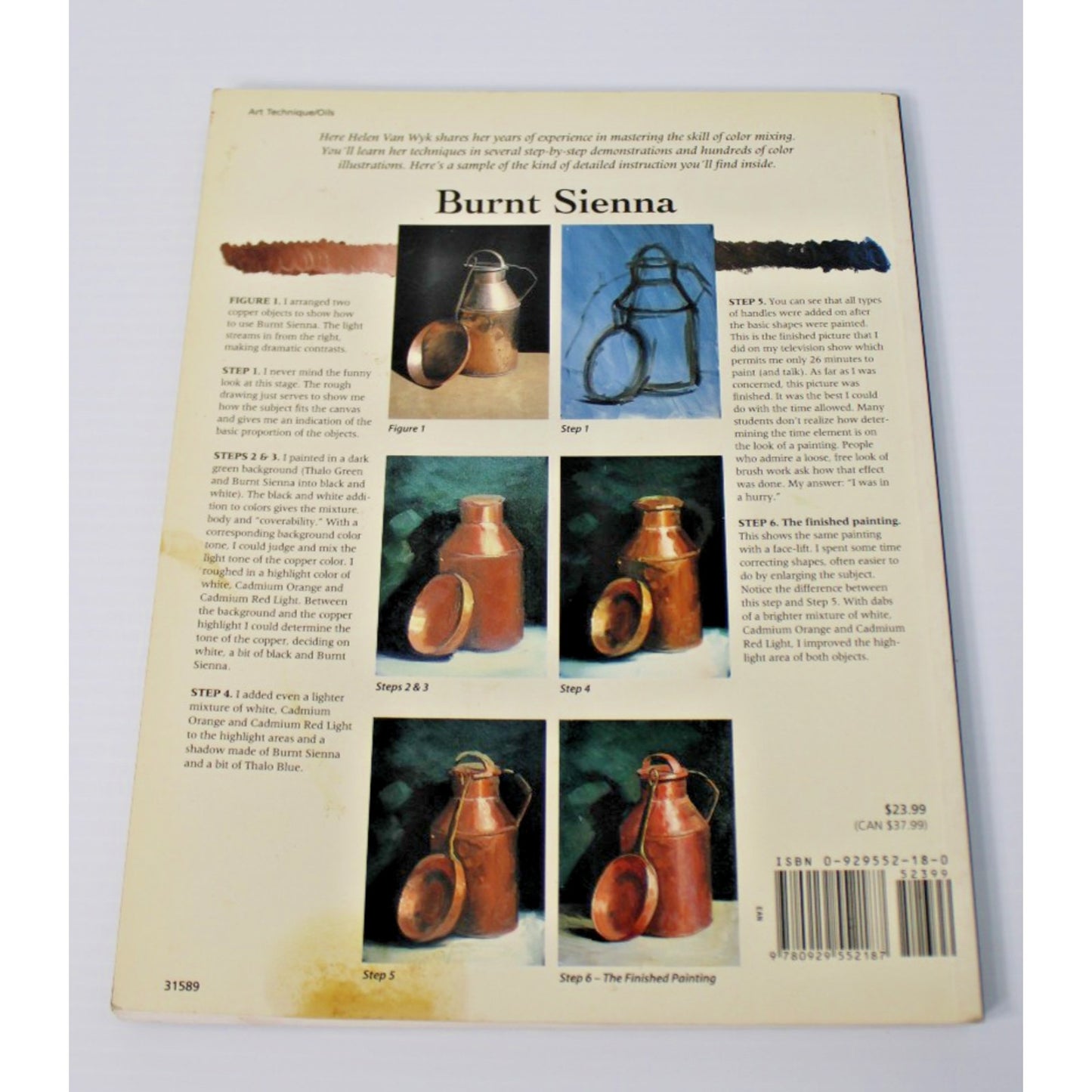 Color Mixing the Van Wyk Way: A Manual for Oil Painters- Helen Van Wyk, 2000 Art