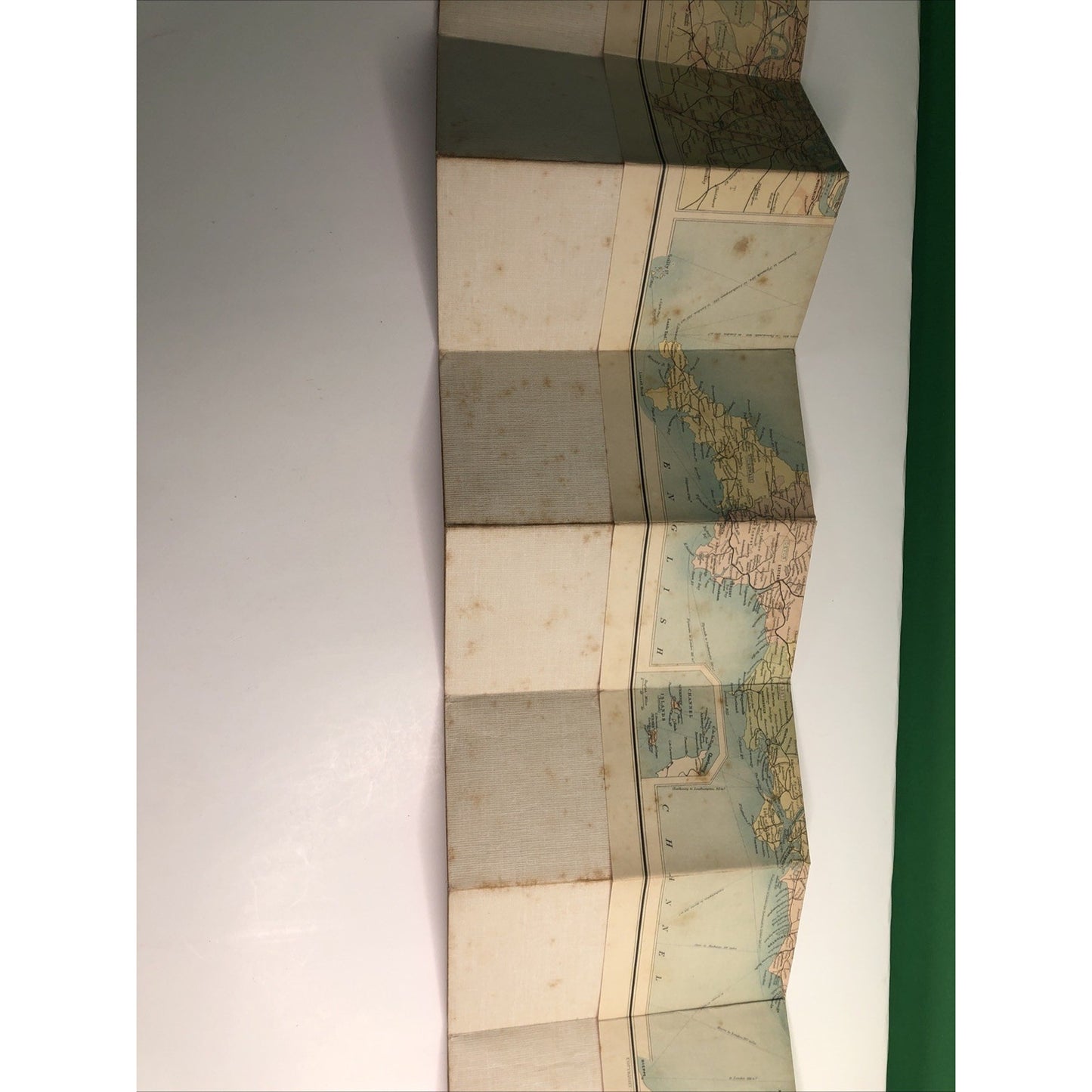1920-1930 BARTHOLOMEW’S BRITISH ISLES COLOUR LINEN BACK TOURISTS & CYCLISTS MAP