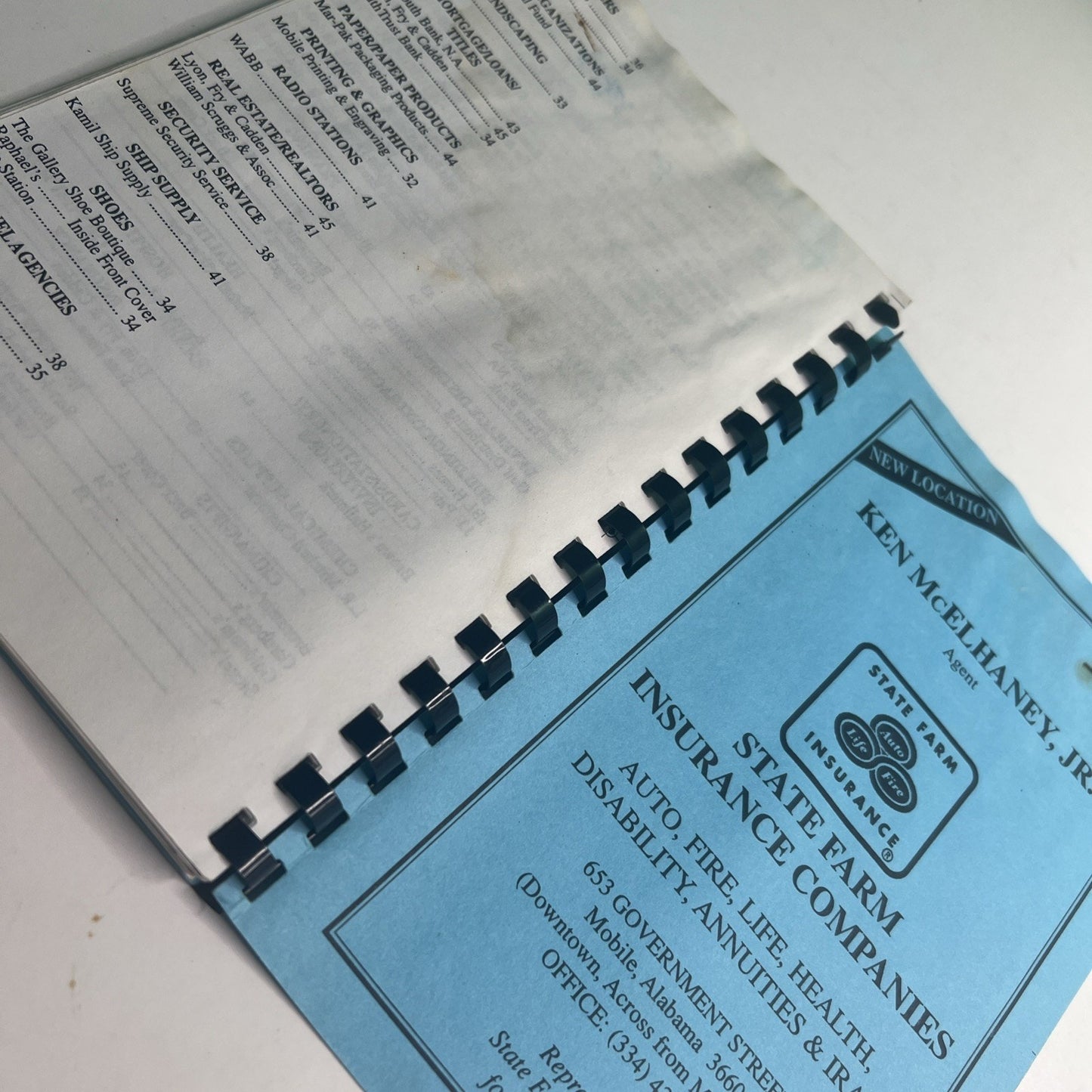1996 - 1997 Ahavas Chesed Sisterhood Directory Mobile Alabama Advertising