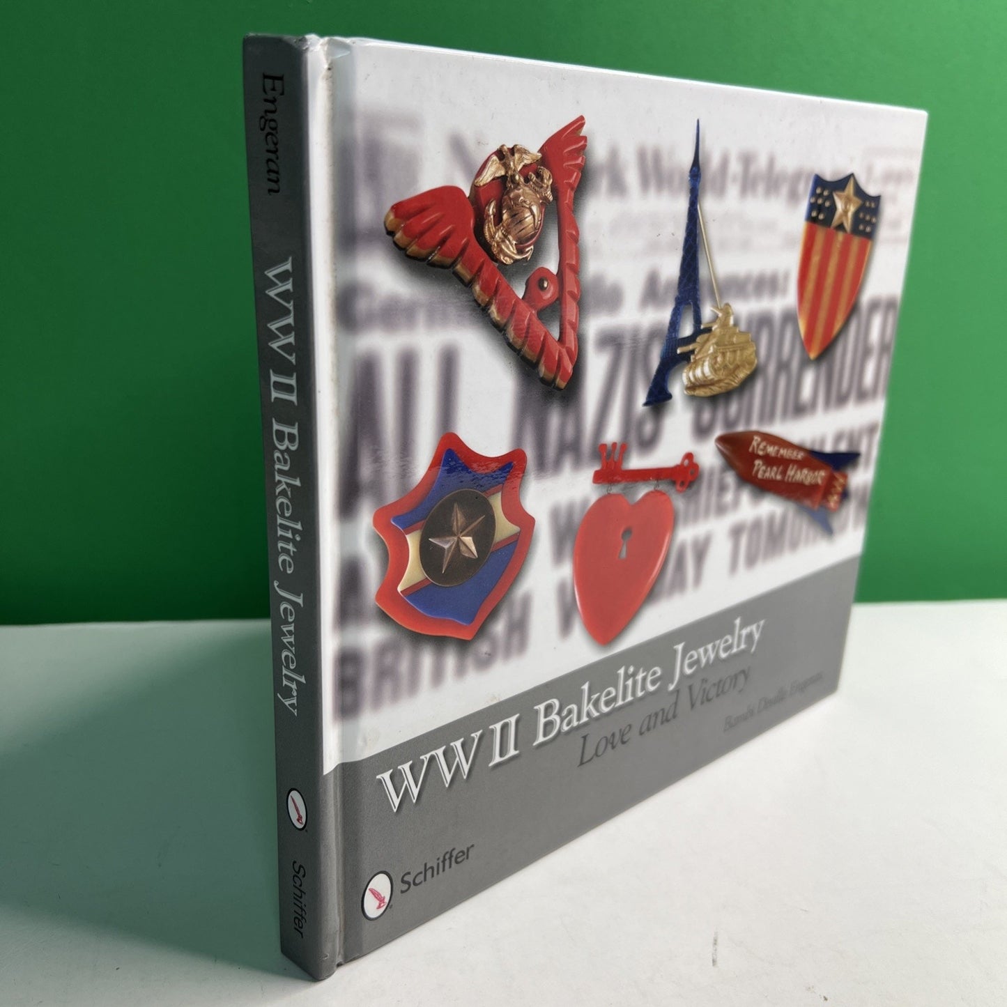 Autographed WWII Bakelite Jewelry Love and Victory Book - Bambi Deville Engeran